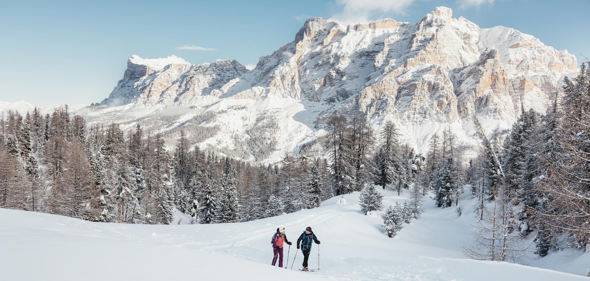 Ski touring in the Dolomites