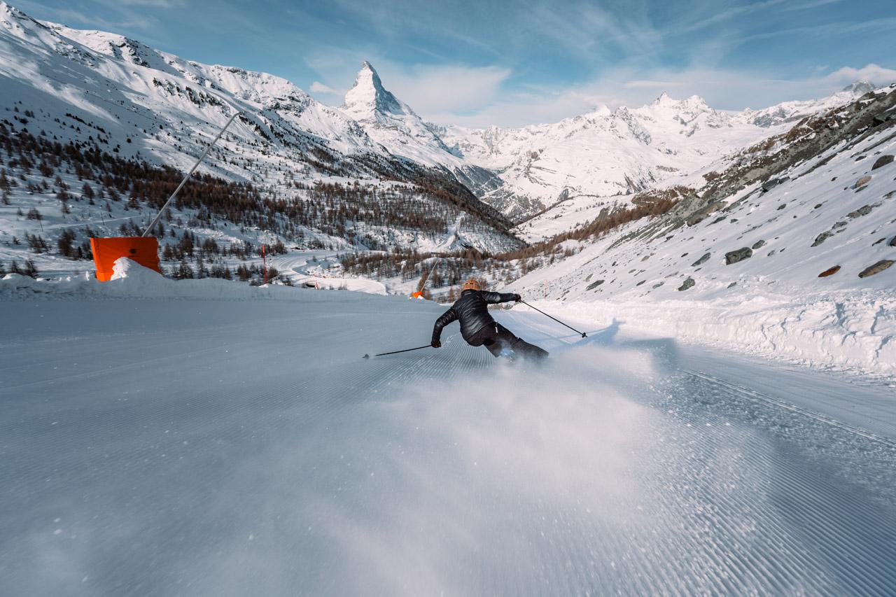 Skiing in Zermatt
