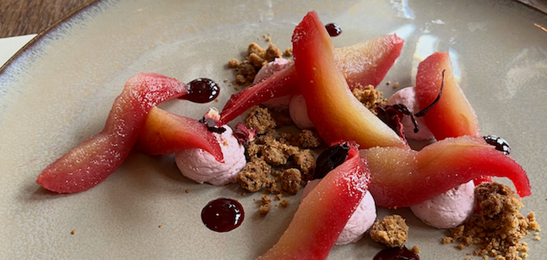 Dessert at La Cabane in Morzine