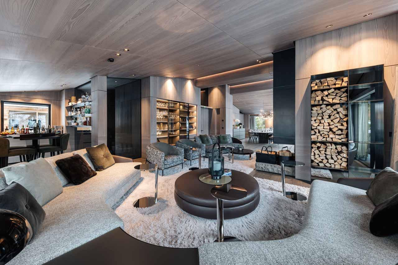 Living room in Le Chalet, Lech