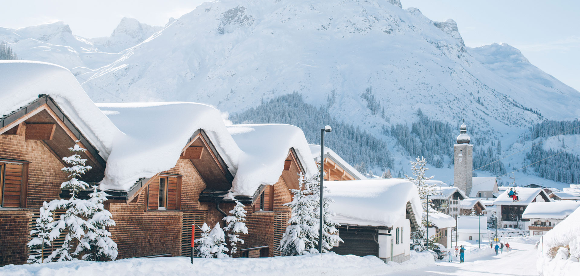 Lech village in winter