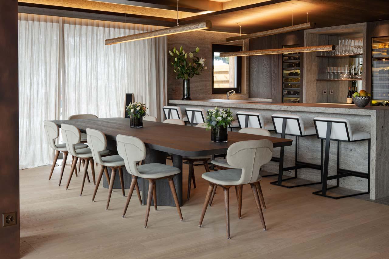 Dining room at No 14 Verbier