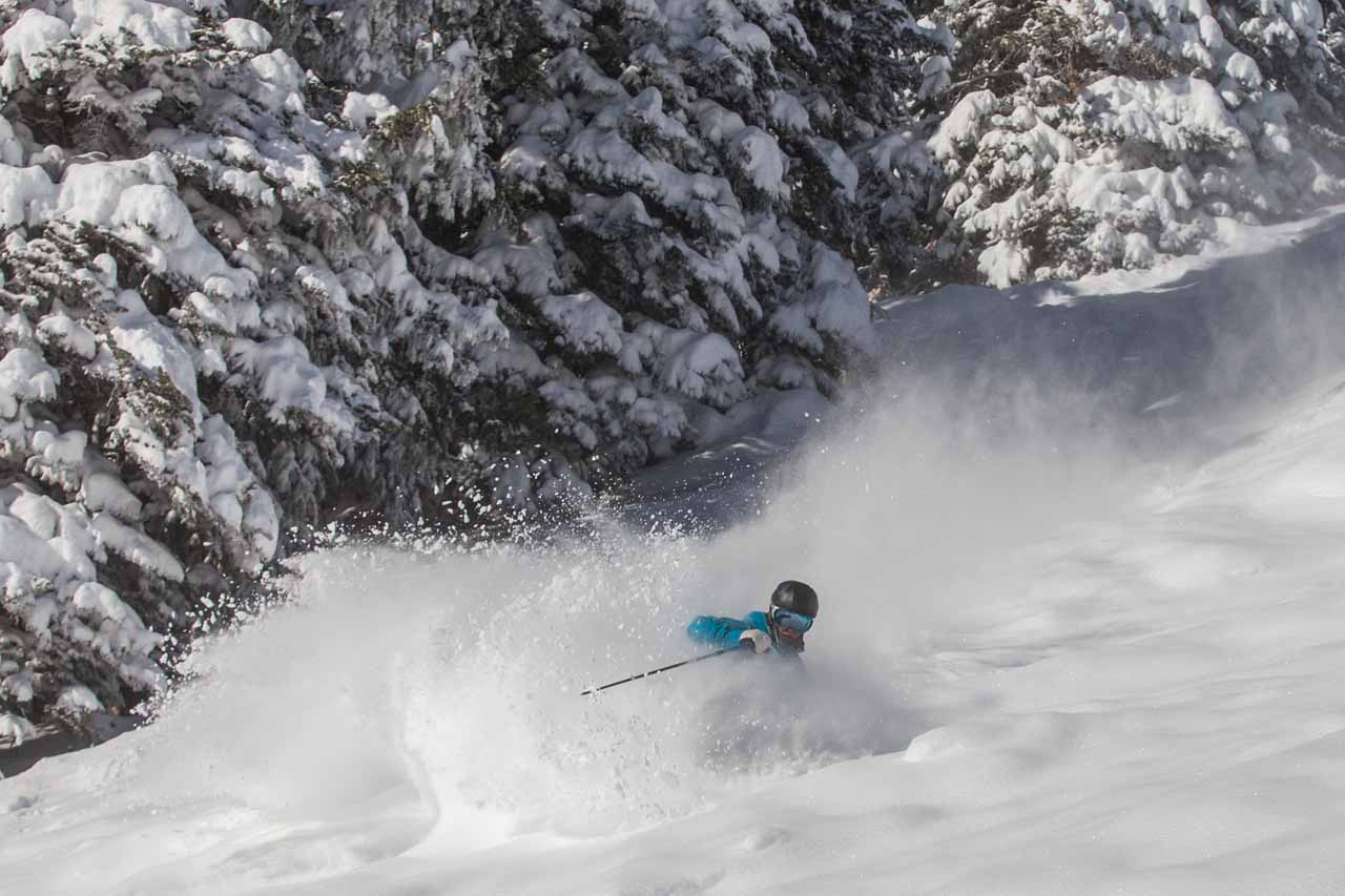 Powder skiing in Aspen Snowmass, Colorado