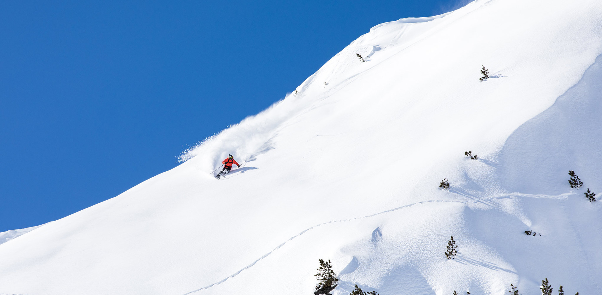 Off piste skiing in Meribel