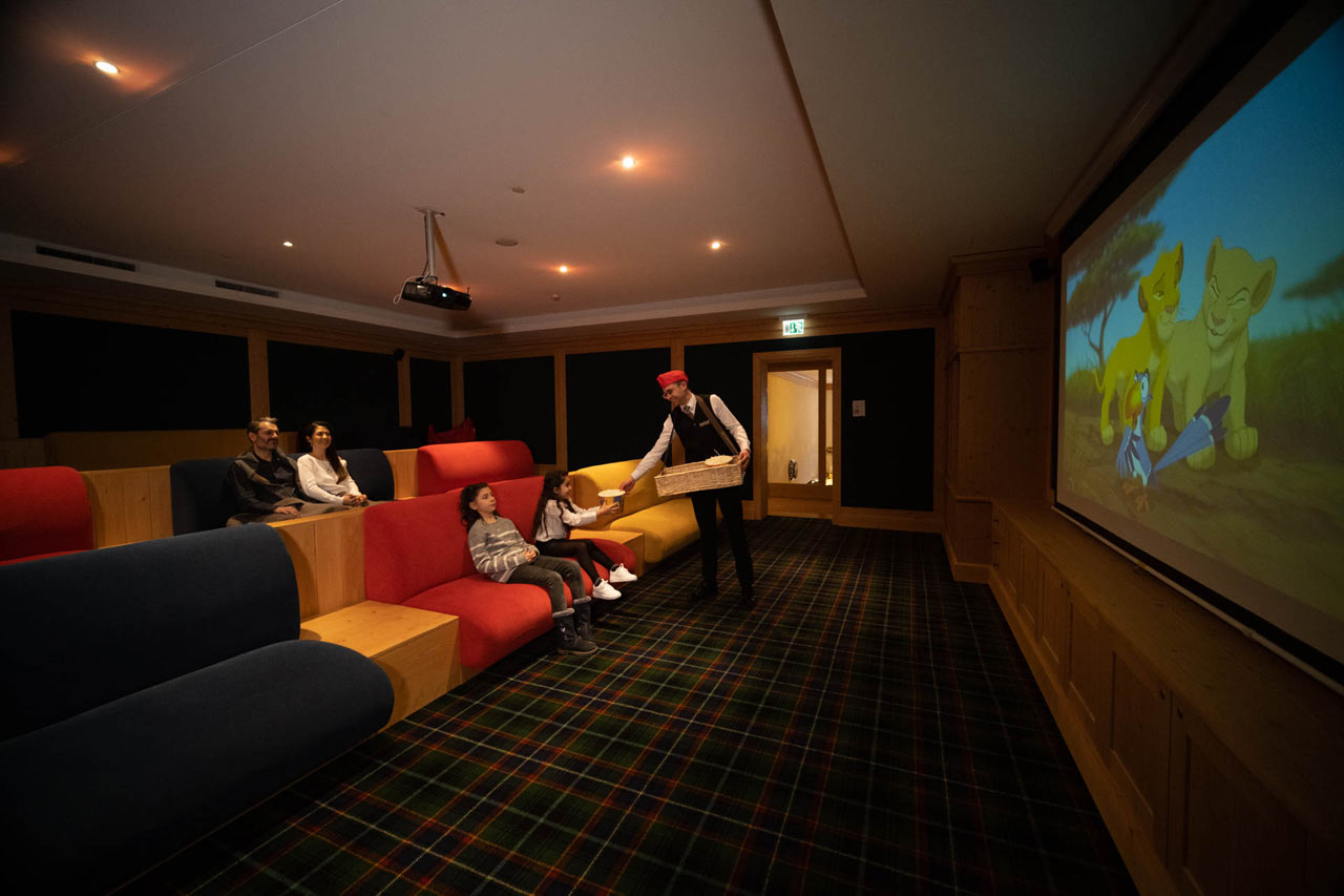 Hotel cinema room at Royalp Family Duplex Residence in Villars-sur-Ollon