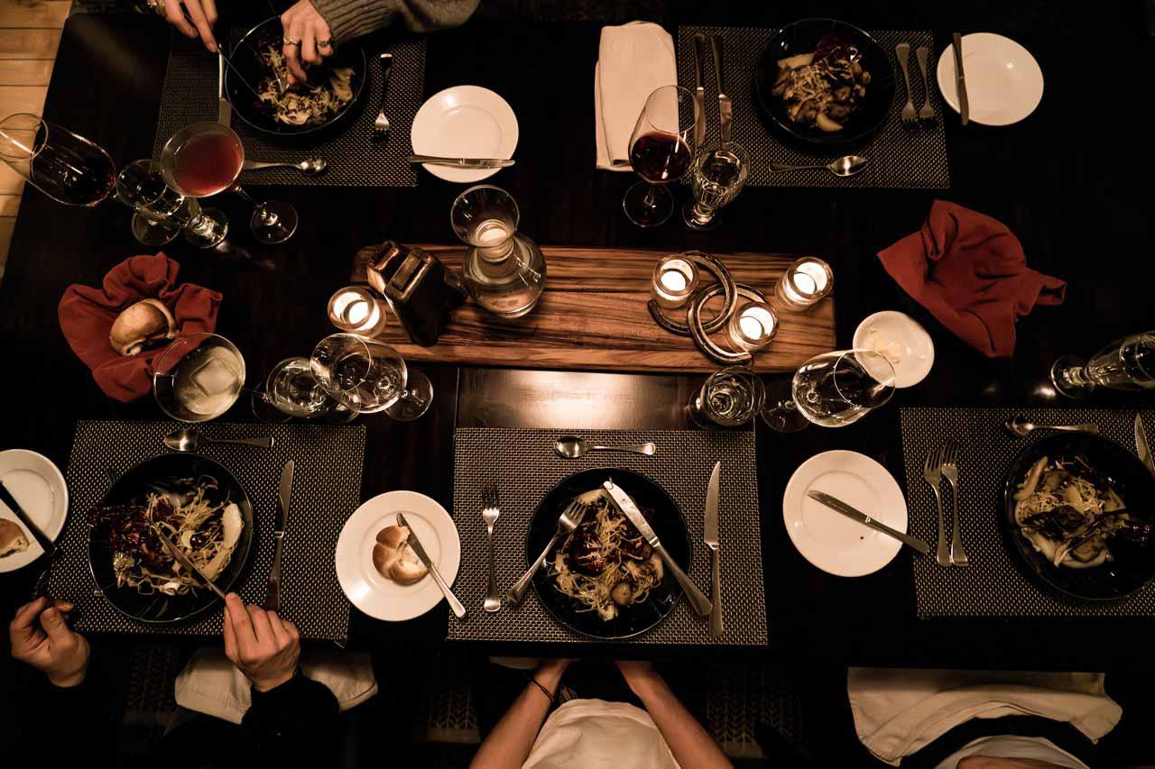 Dining at Sand Creek Ranch in Bella Coola