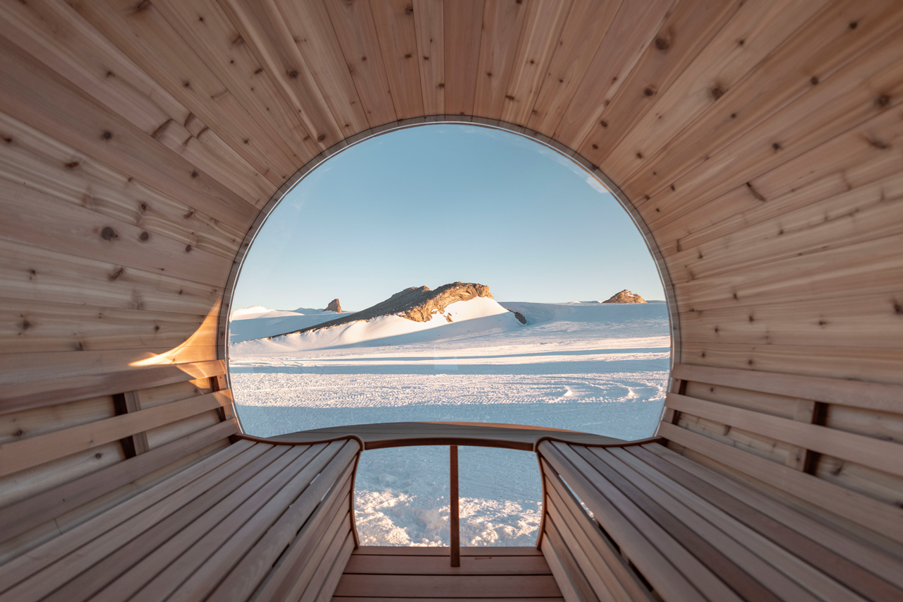 Sauna at Echo Camp in White Desert Antarctica