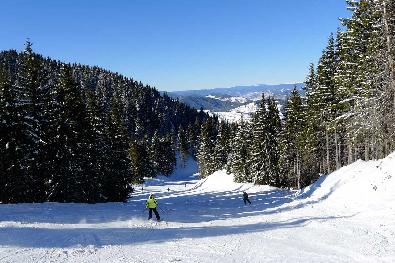 Skiing in the Rhodope Mountains