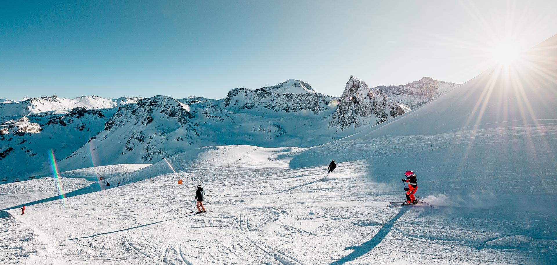Skiing in Tignes at Easter