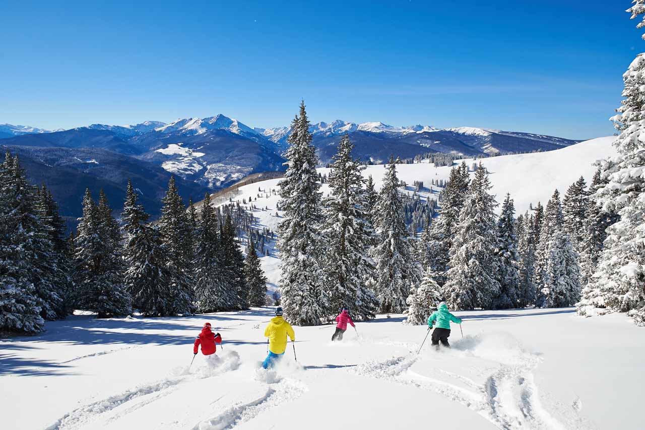 Skiing in Vail, Colorado