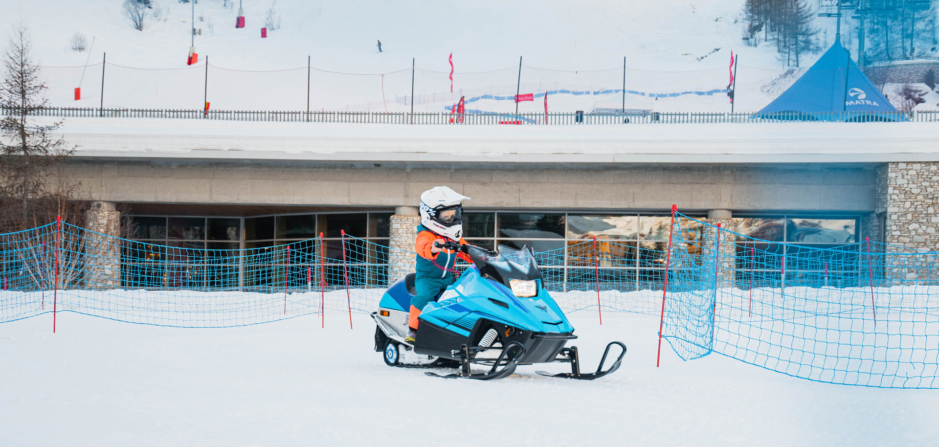 Mini snowmobiling in Val d'Isere