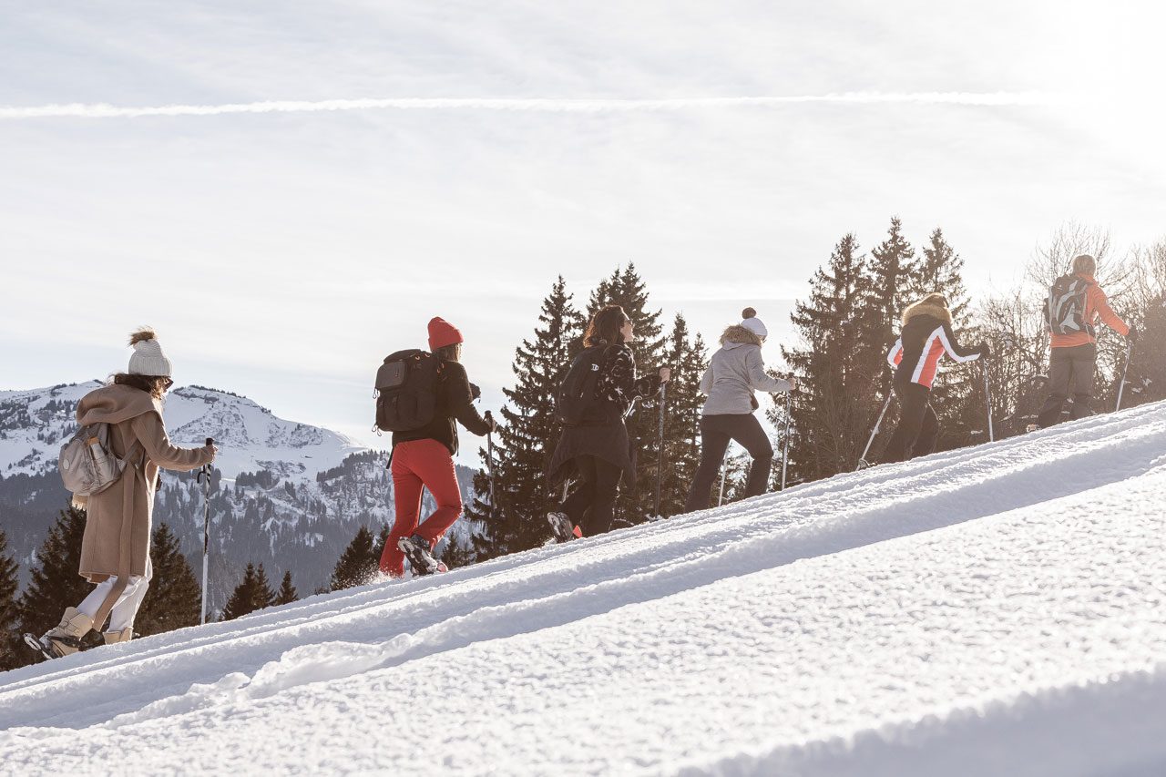 Snowshoeing in Megeve
