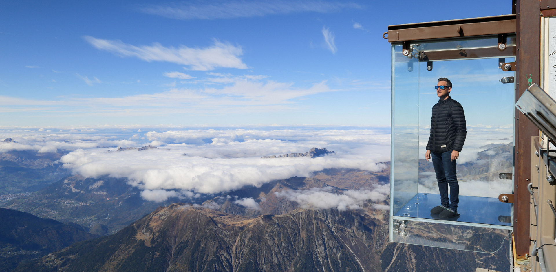Step into the Void in Chamonix in summer