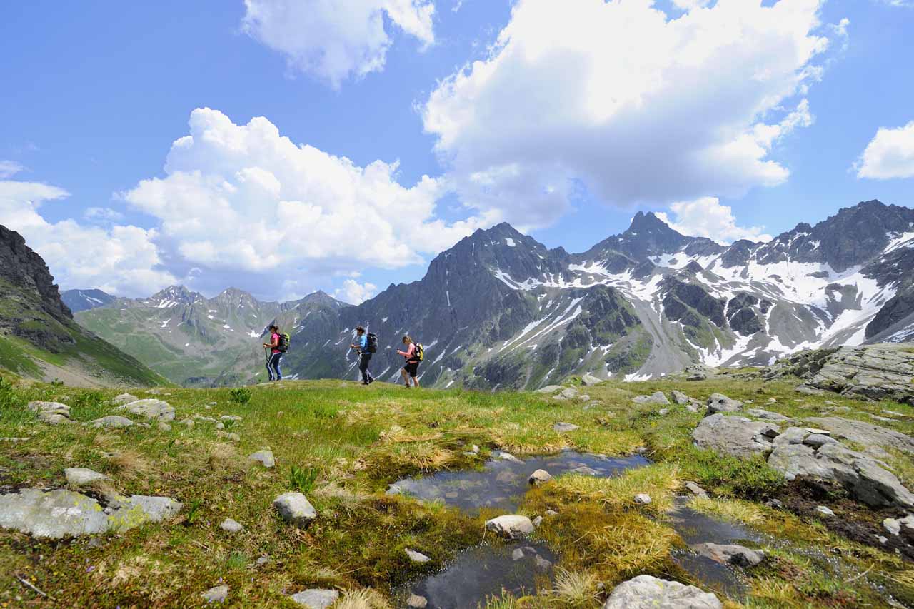 Hiking in St Anton in summer