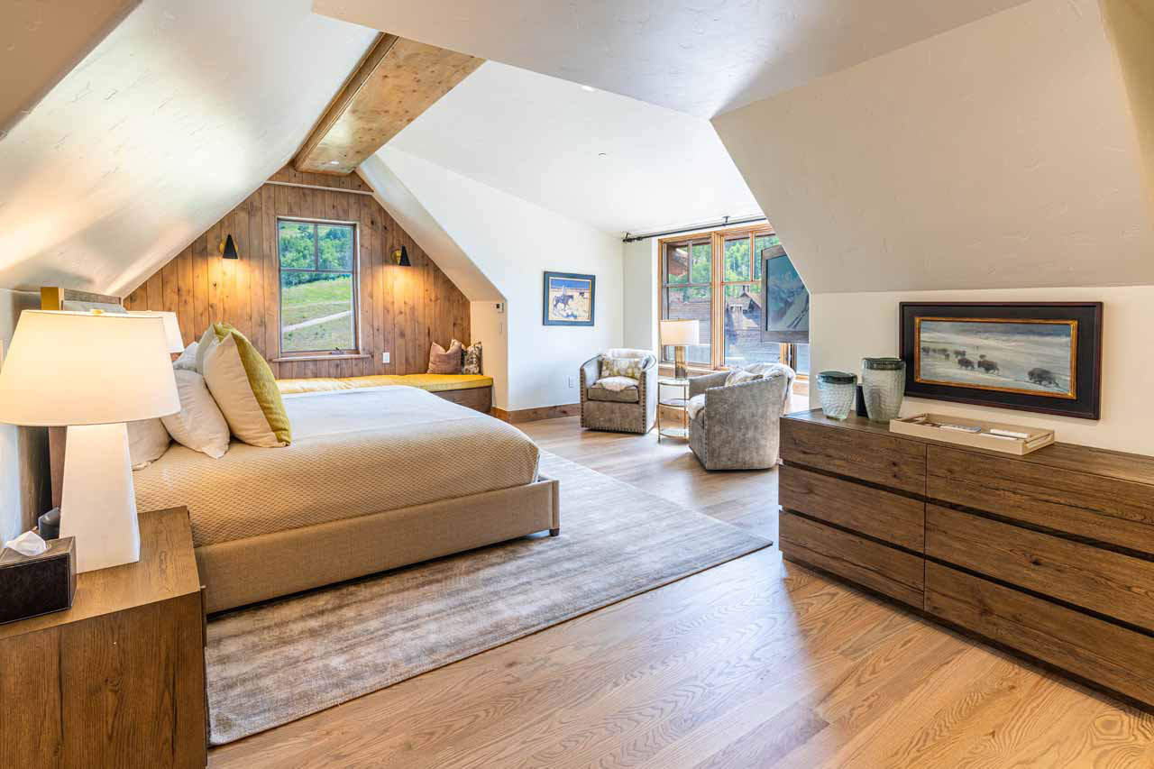 Bedroom one at The West Wing in Beaver Creek