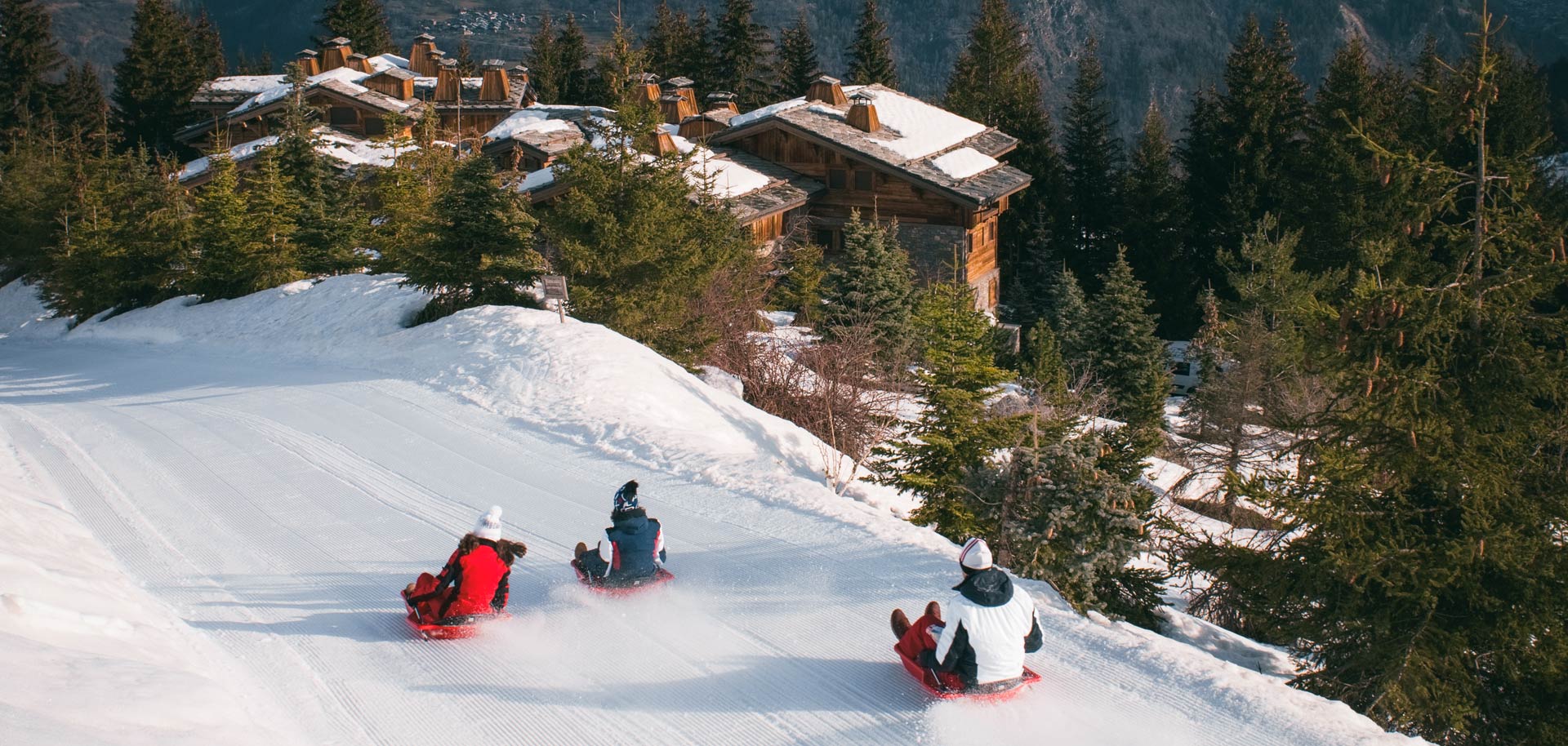 Toboganning in Courchevel
