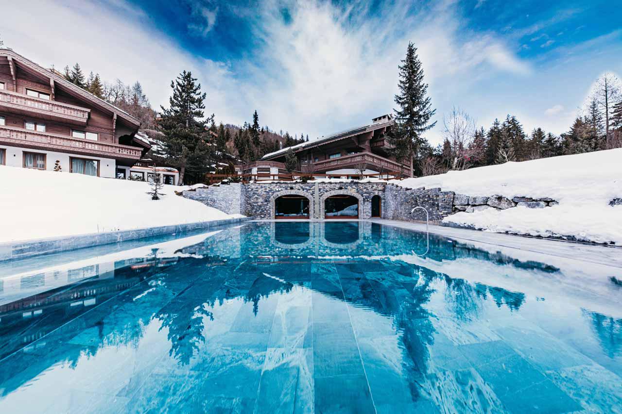 View of pool at Ultima Crans Montana 2