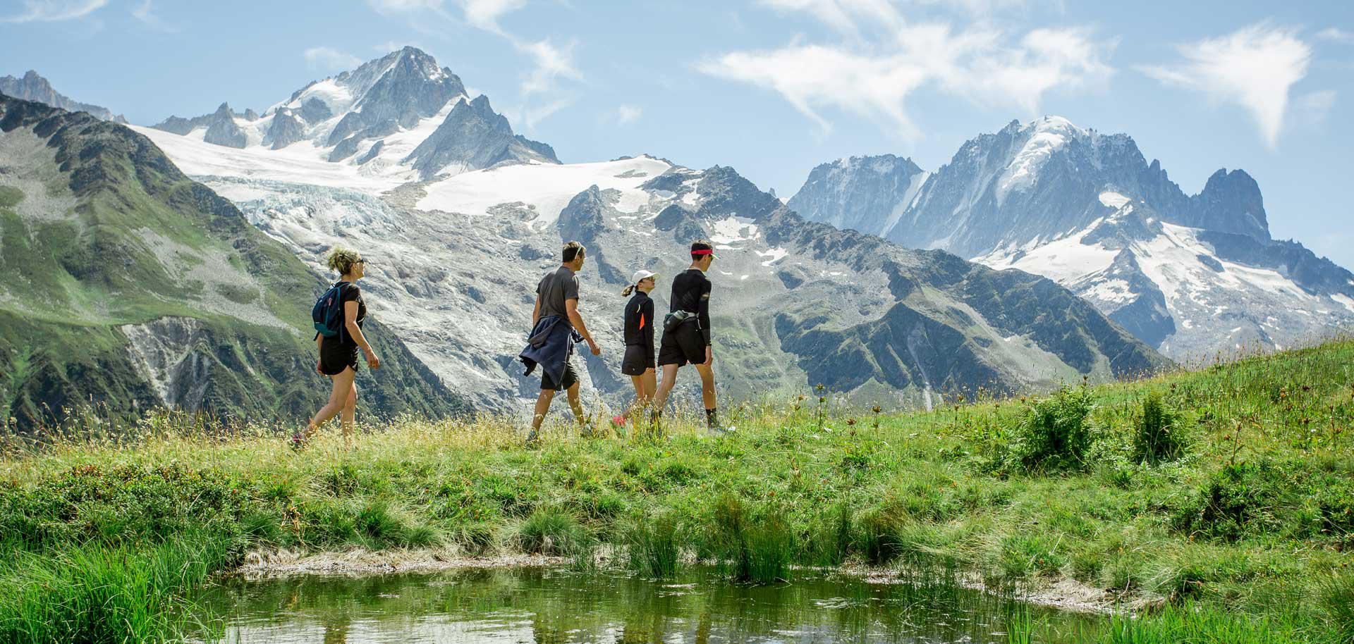 Summer hiking in French Alps