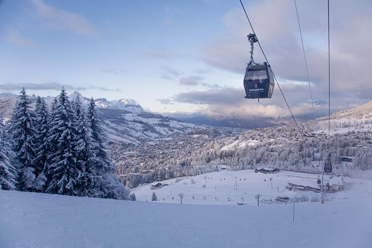 Megeve ski area in France