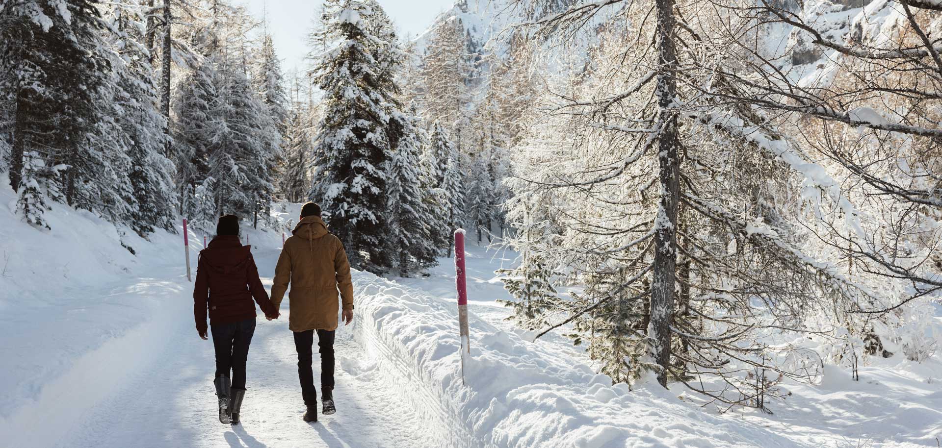 Winter walking in St Moritz