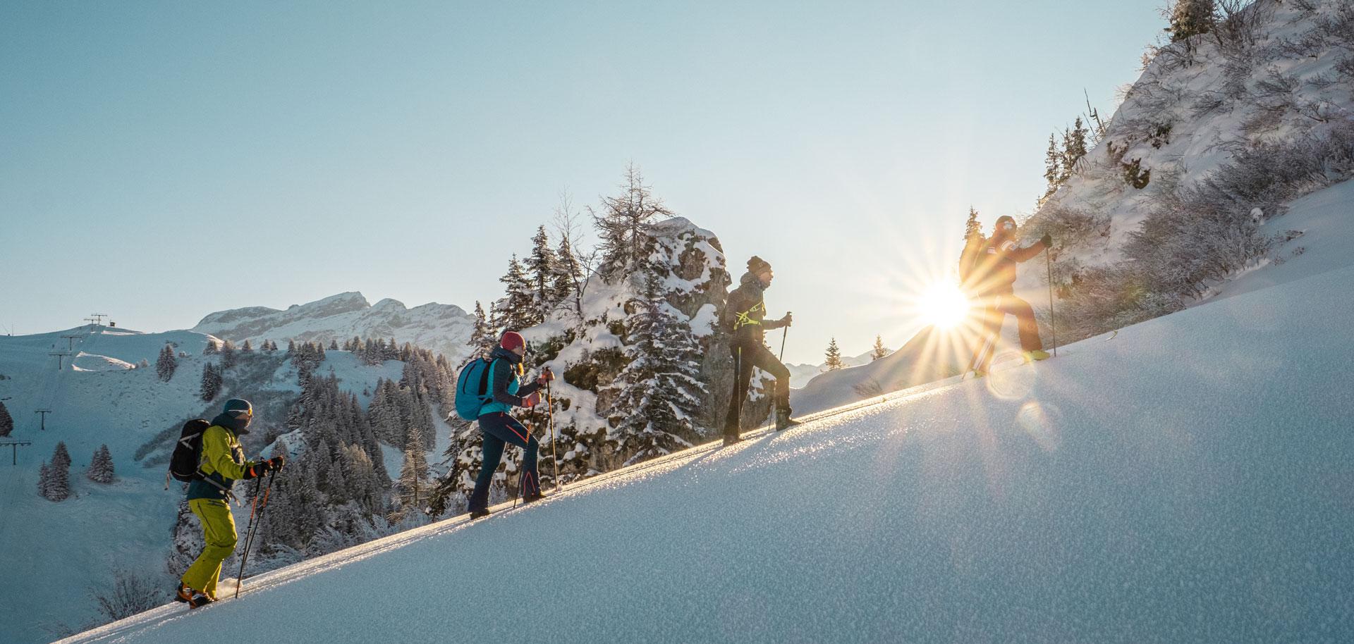 Snowshoeing in Switzerland