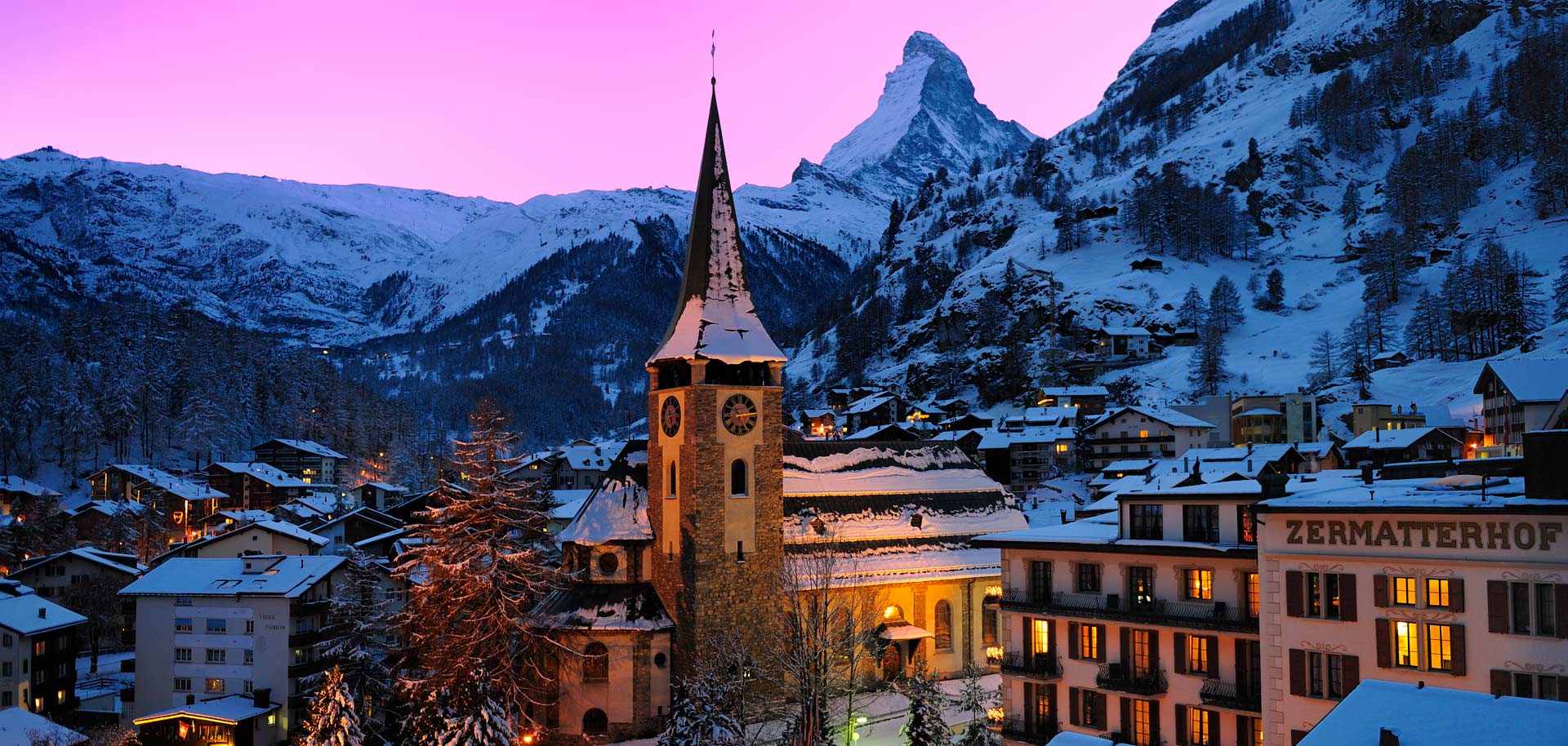 Switzerland ski resort at Christmas - Zermatt