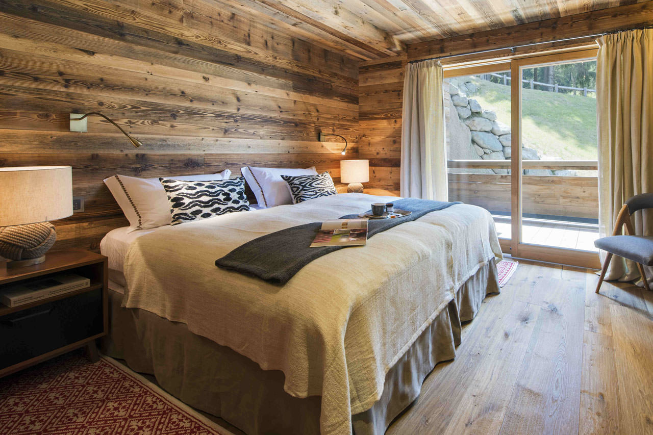 Bedroom one in  Place Blanche in Verbier