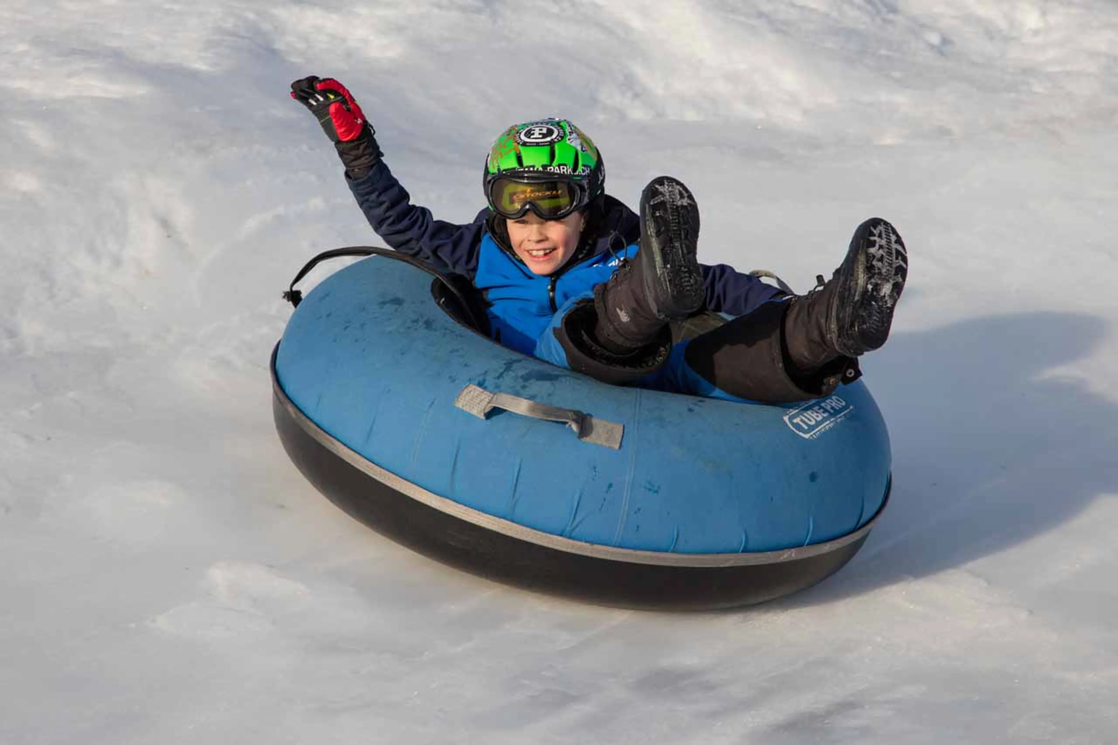 Snowtubing in Crans Montana