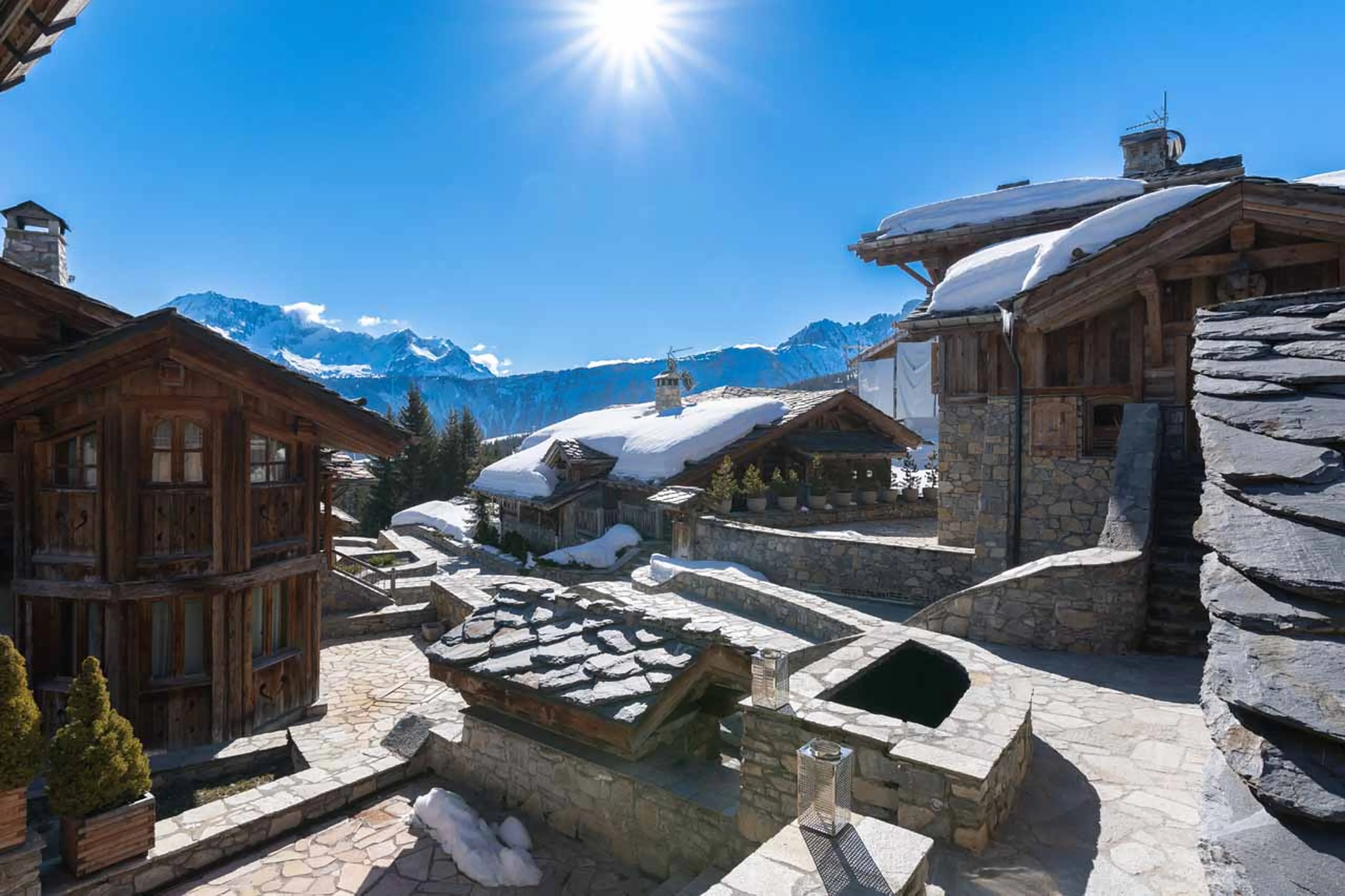 Terrace at Chalet Carat in Courchevel 1850