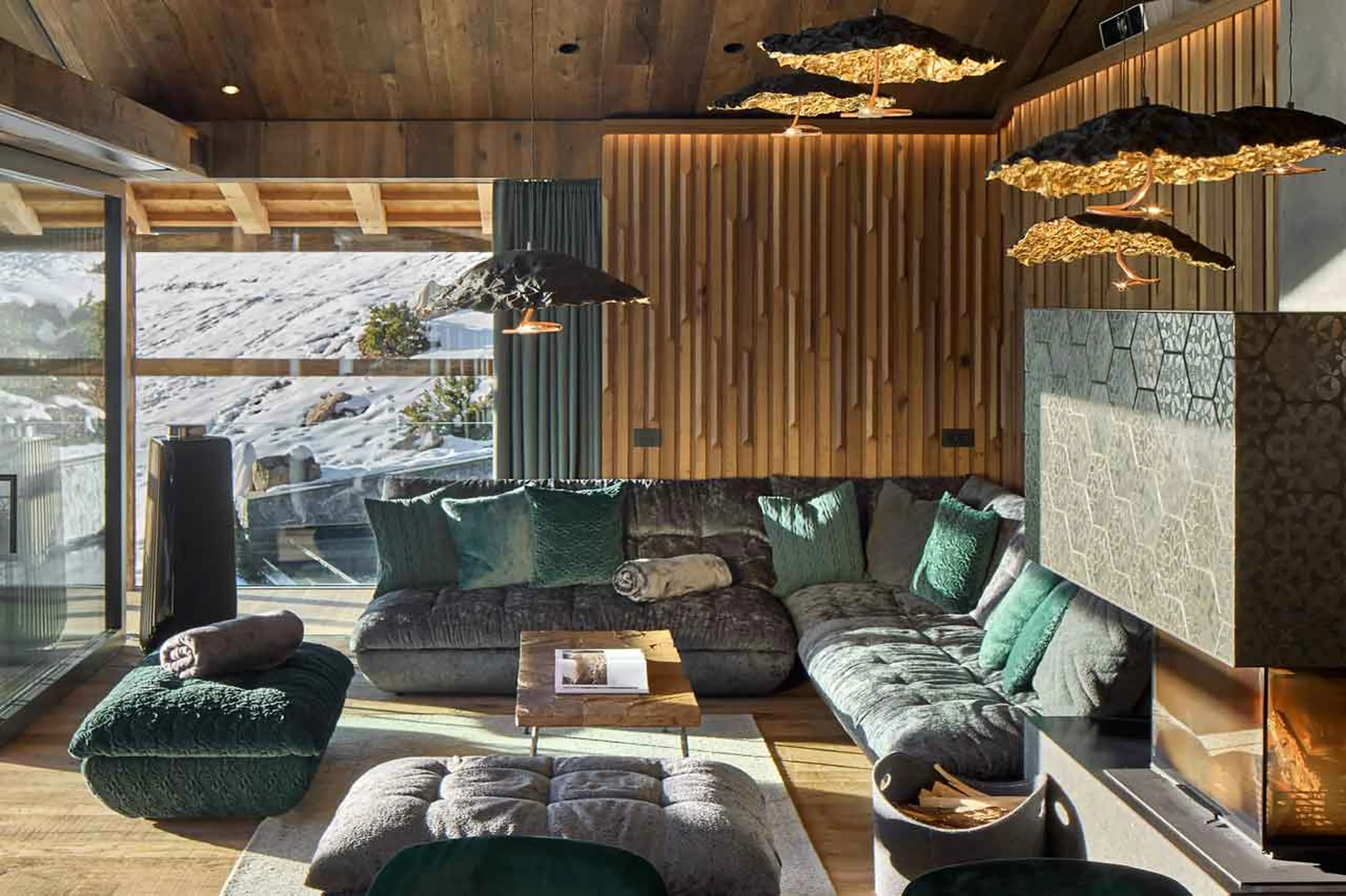 Living area at Chalet Vilaiet in Val Gardena