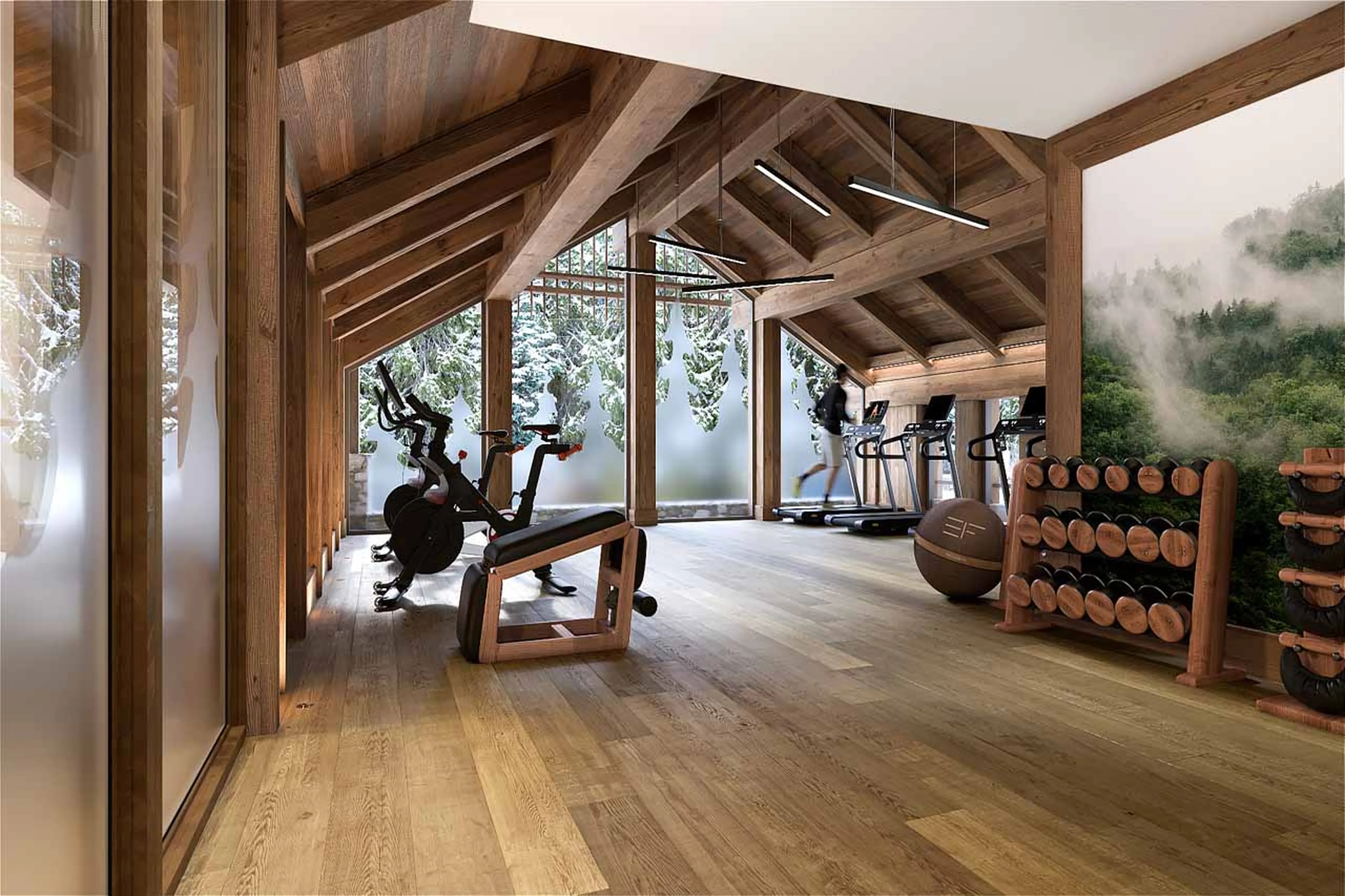 Gym at Apartment Champlain in Meribel