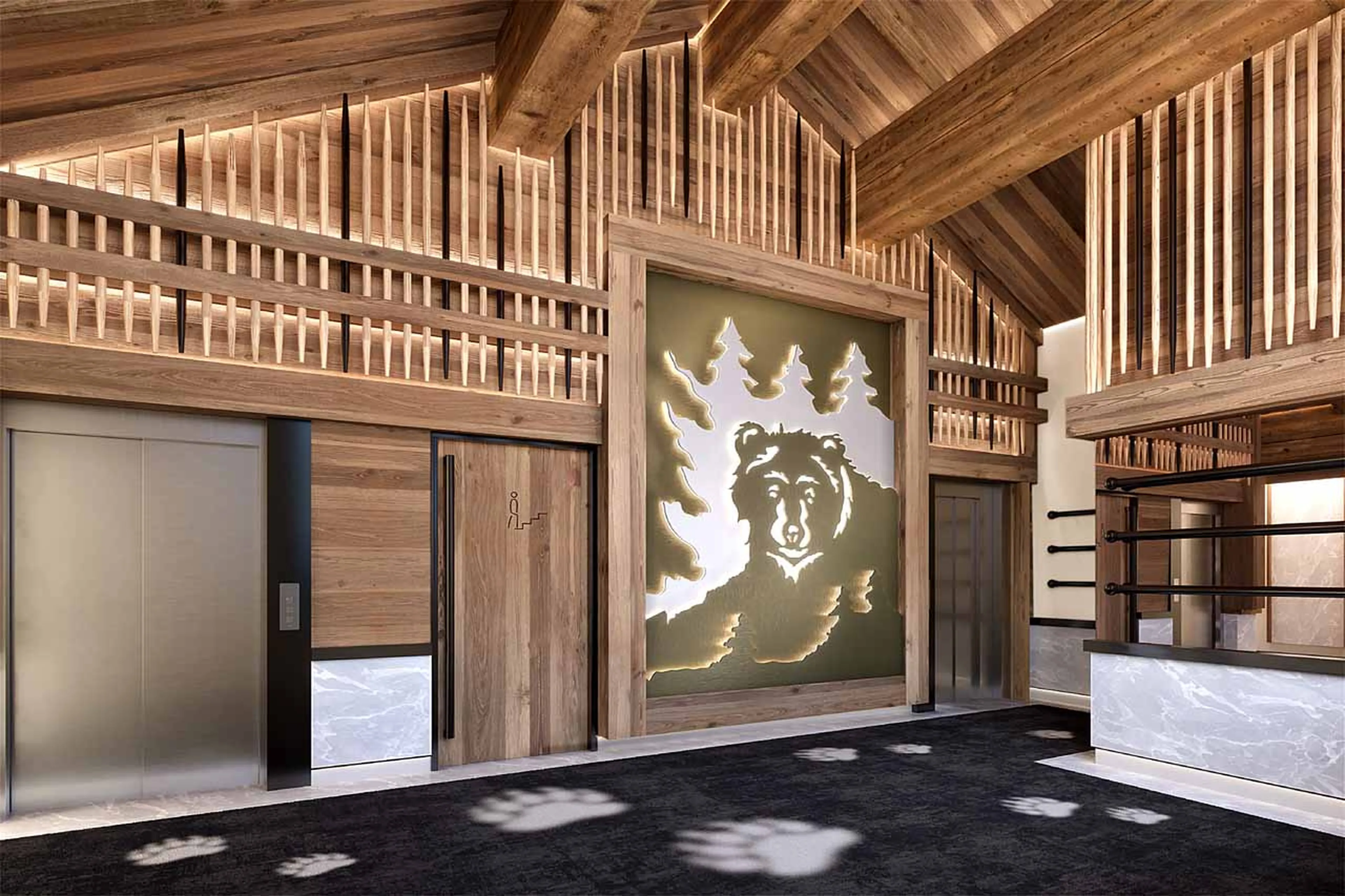 Hallway at Apartment Champlain in Meribel