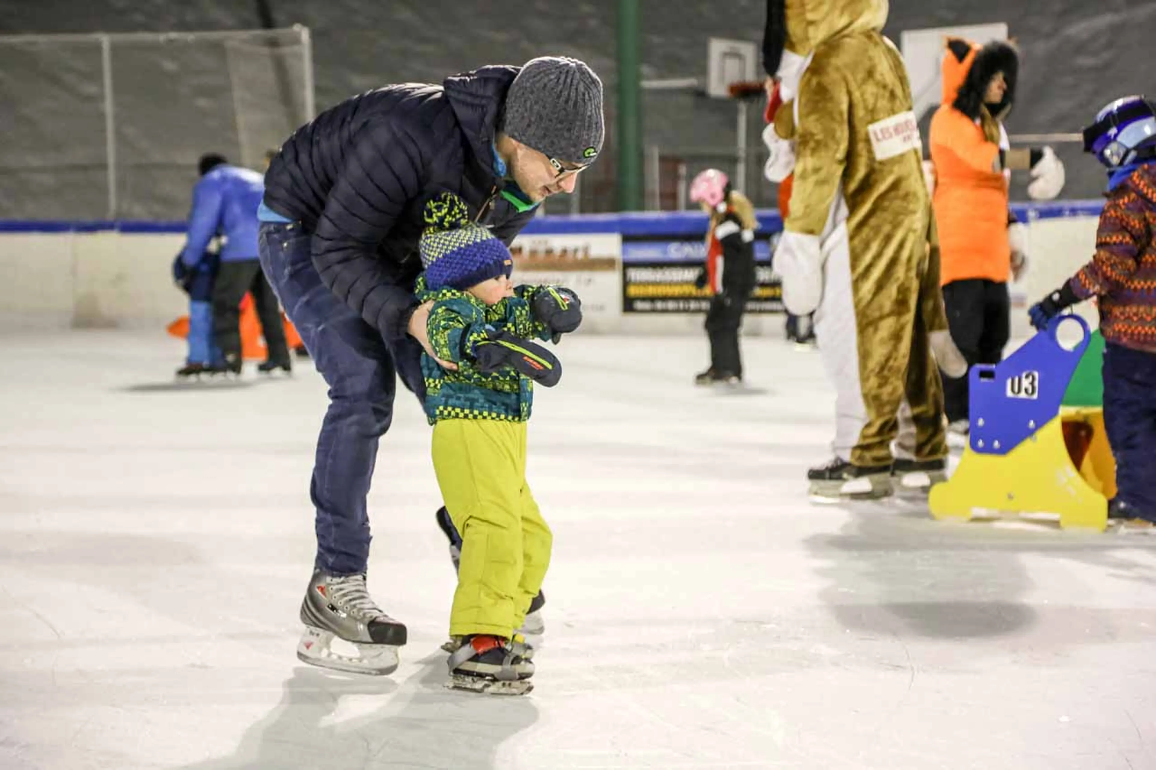 Indoor ice skating in Chamonix