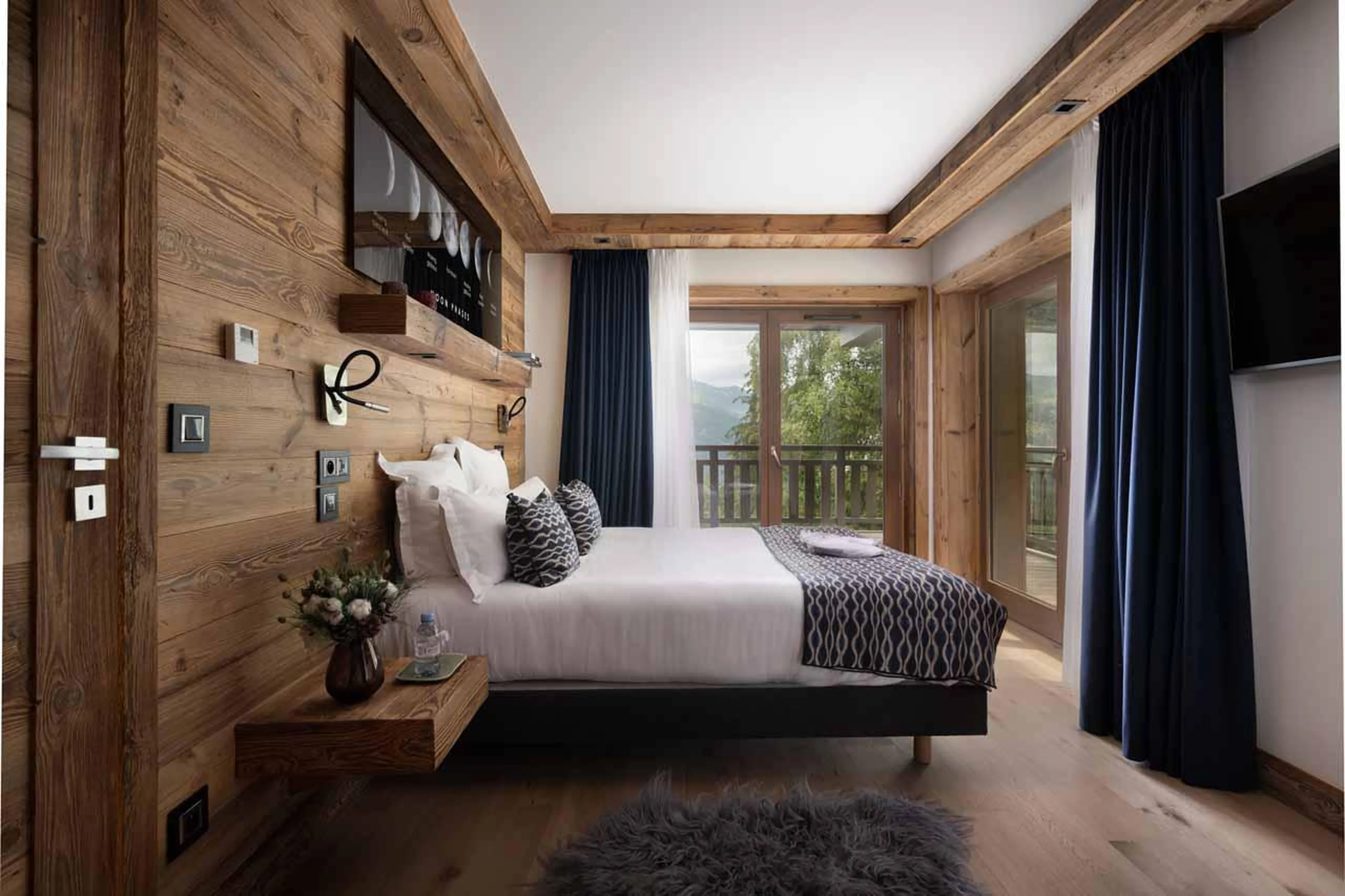 Bedroom two at Chalet Centenary in Courchevel 1650
