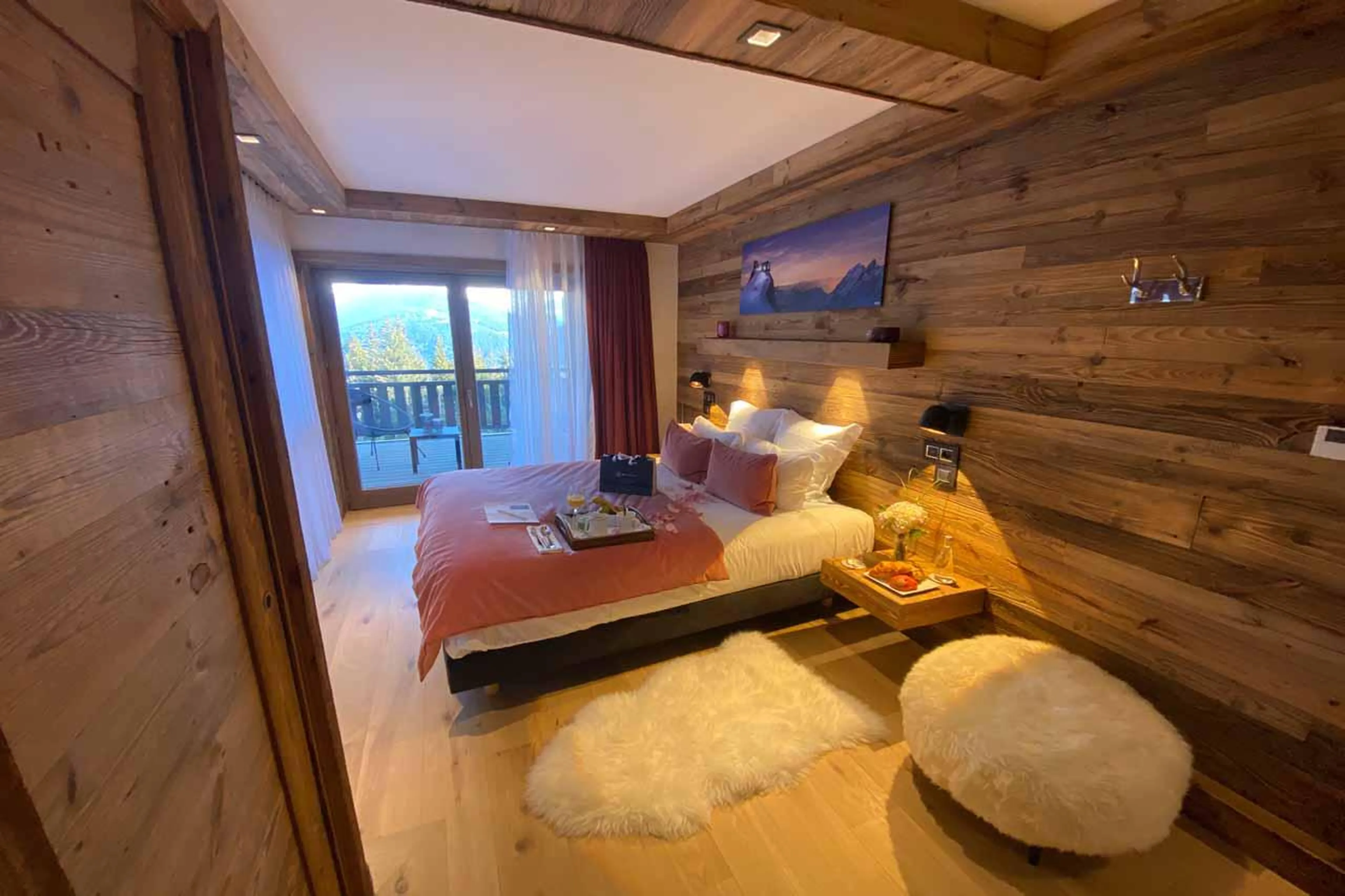 Bedroom three at Chalet Centenary in Courchevel 1650