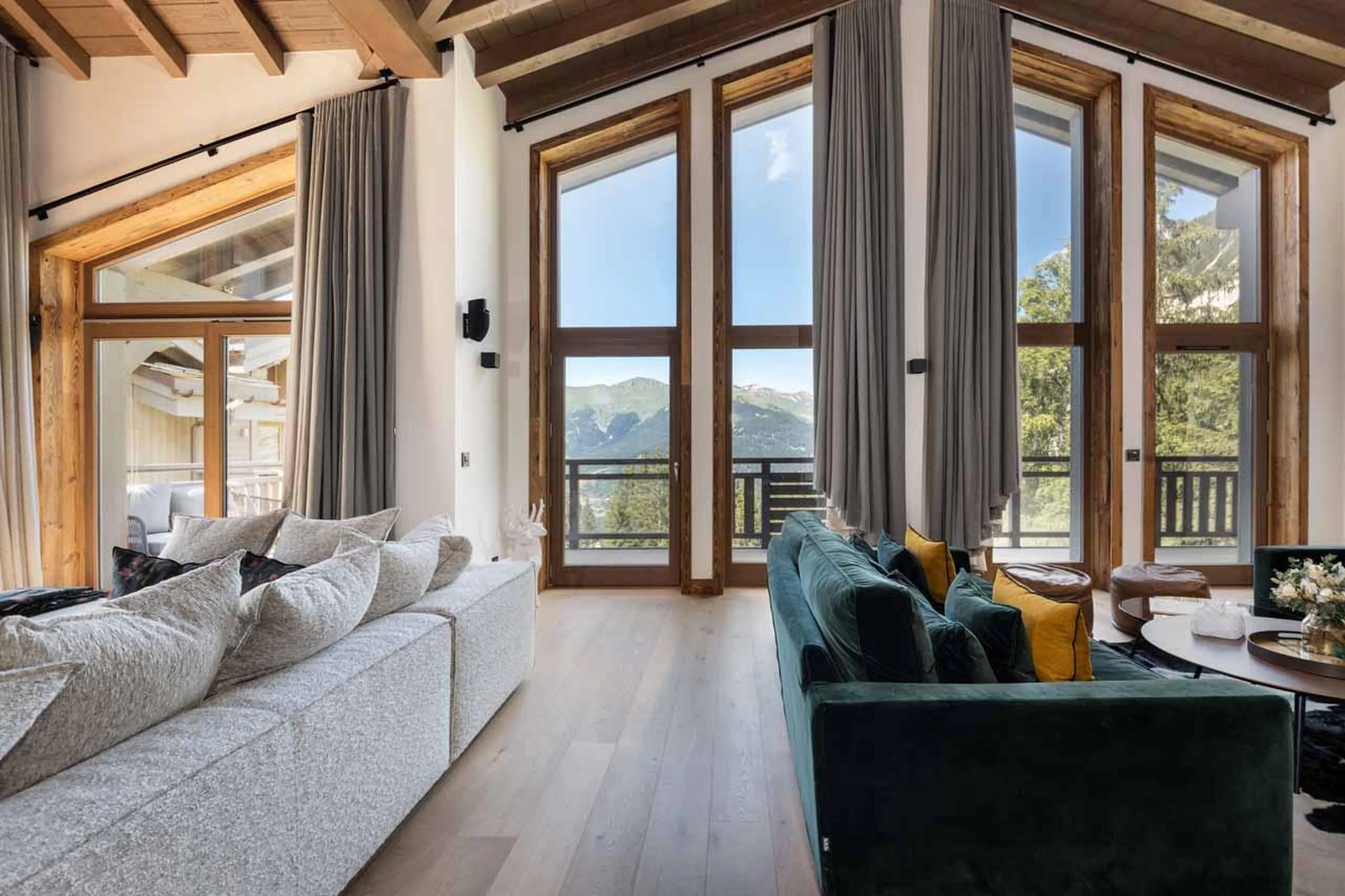 Views from living area at Chalet Centenary in Courchevel 1650