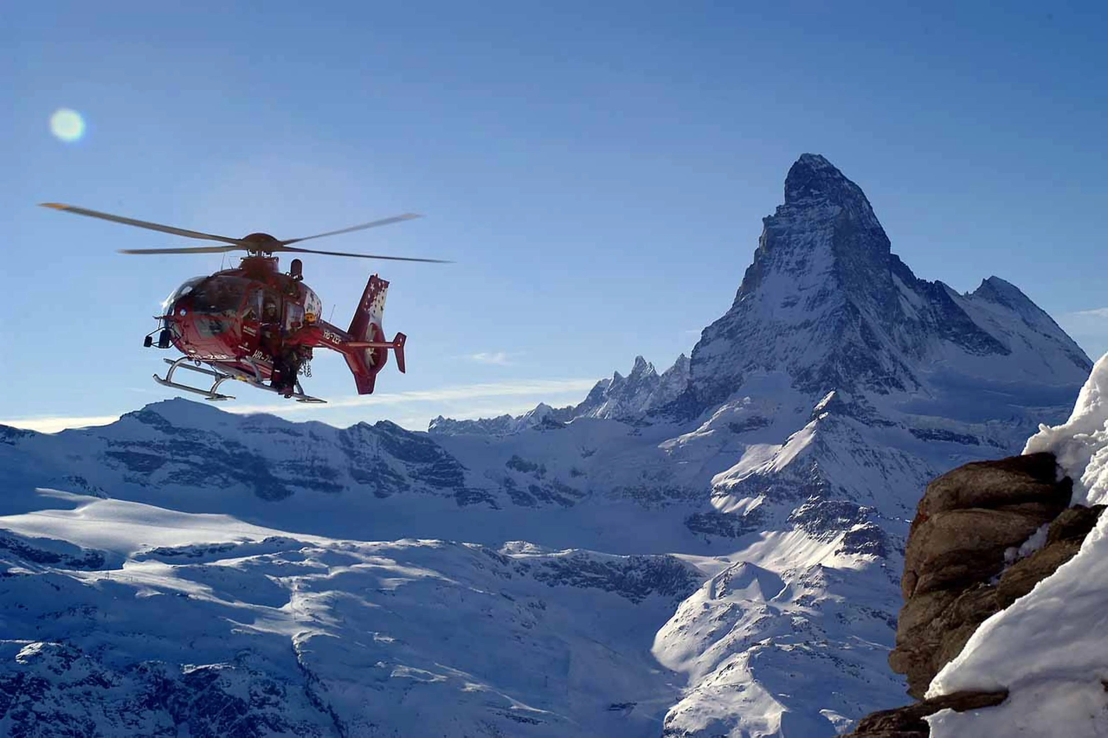 Heli rides in Zermatt