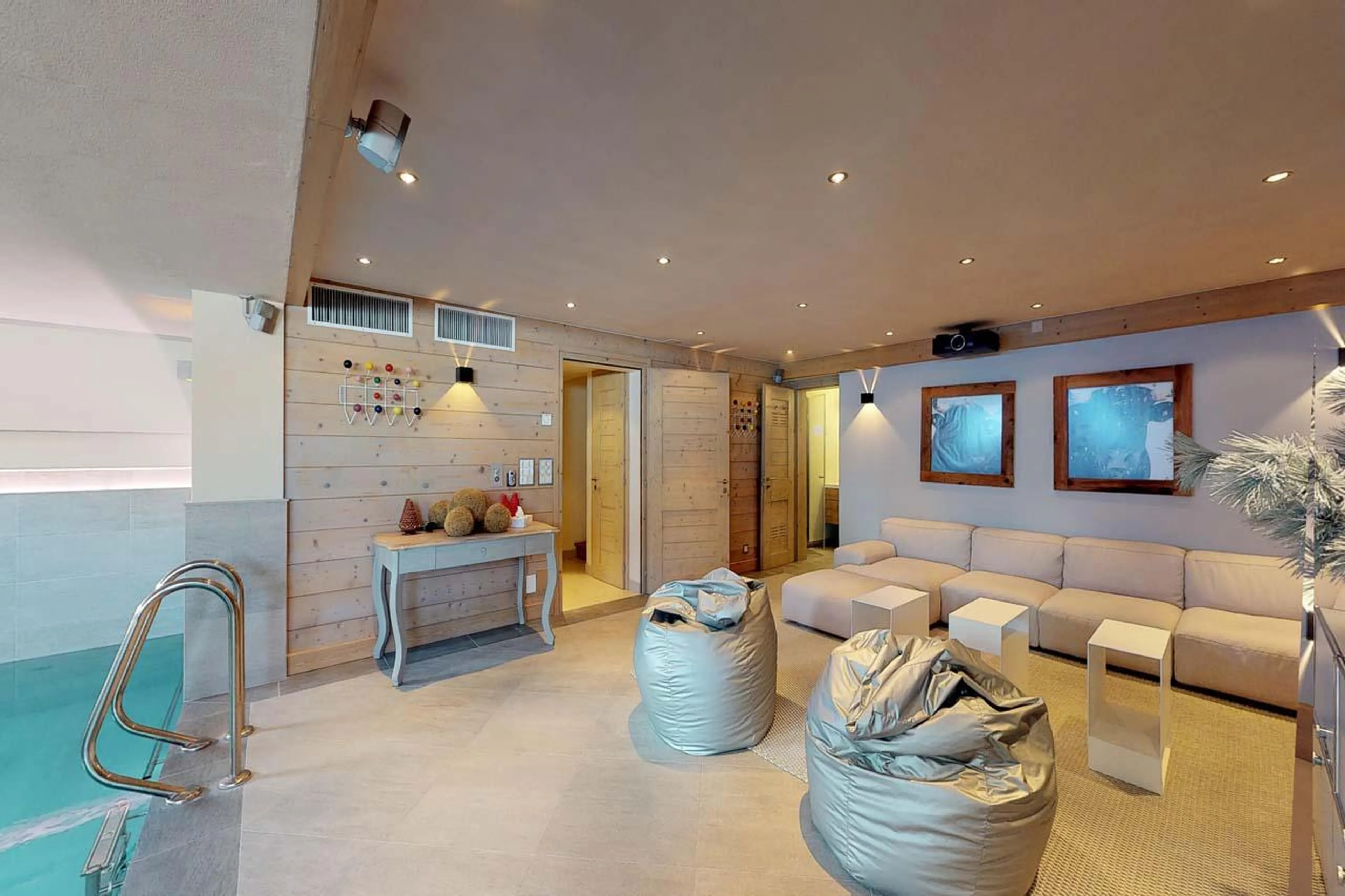 Relaxation area at Chalet Albert-Luc in Verbier