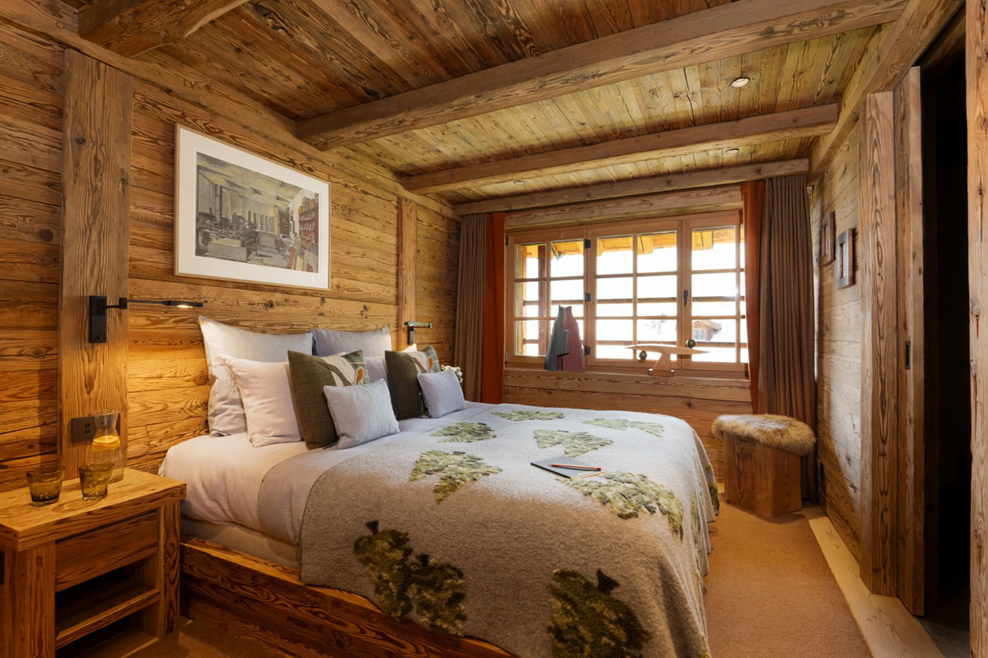 Bedroom one at Alex Penthouse in Verbier