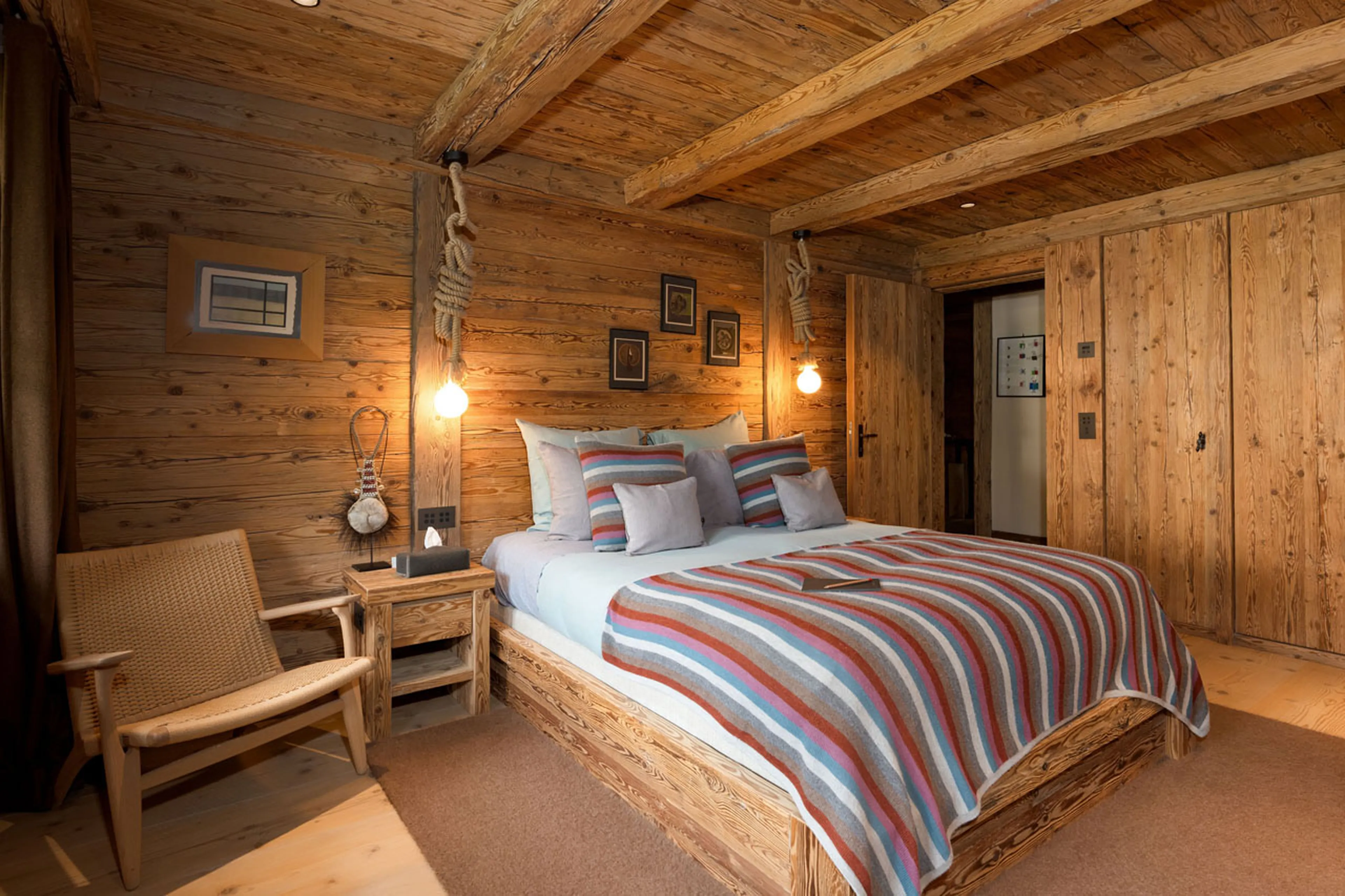 Bedroom three at Alex Penthouse in Verbier