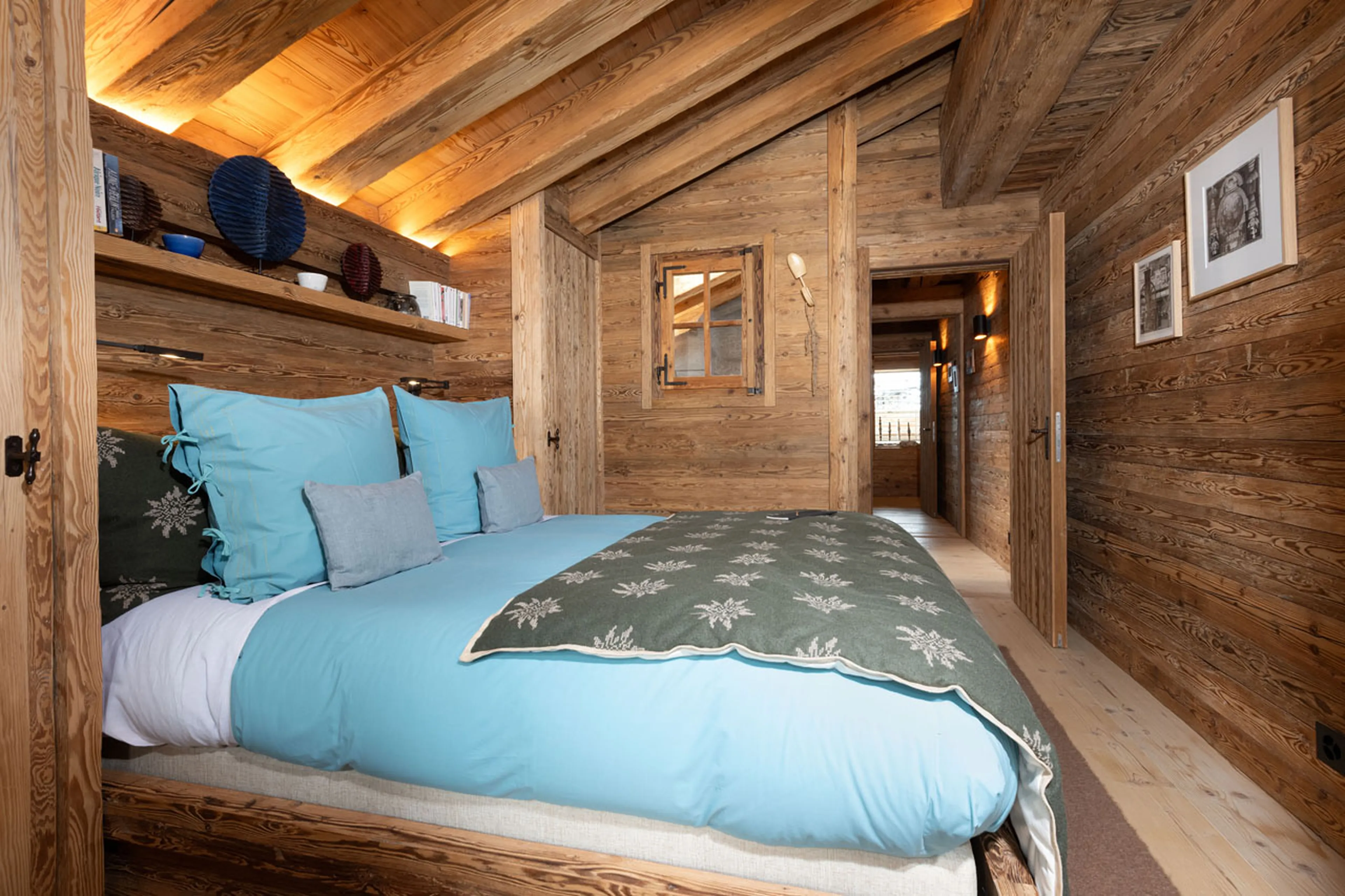 Bedroom five at Alex Penthouse in Verbier