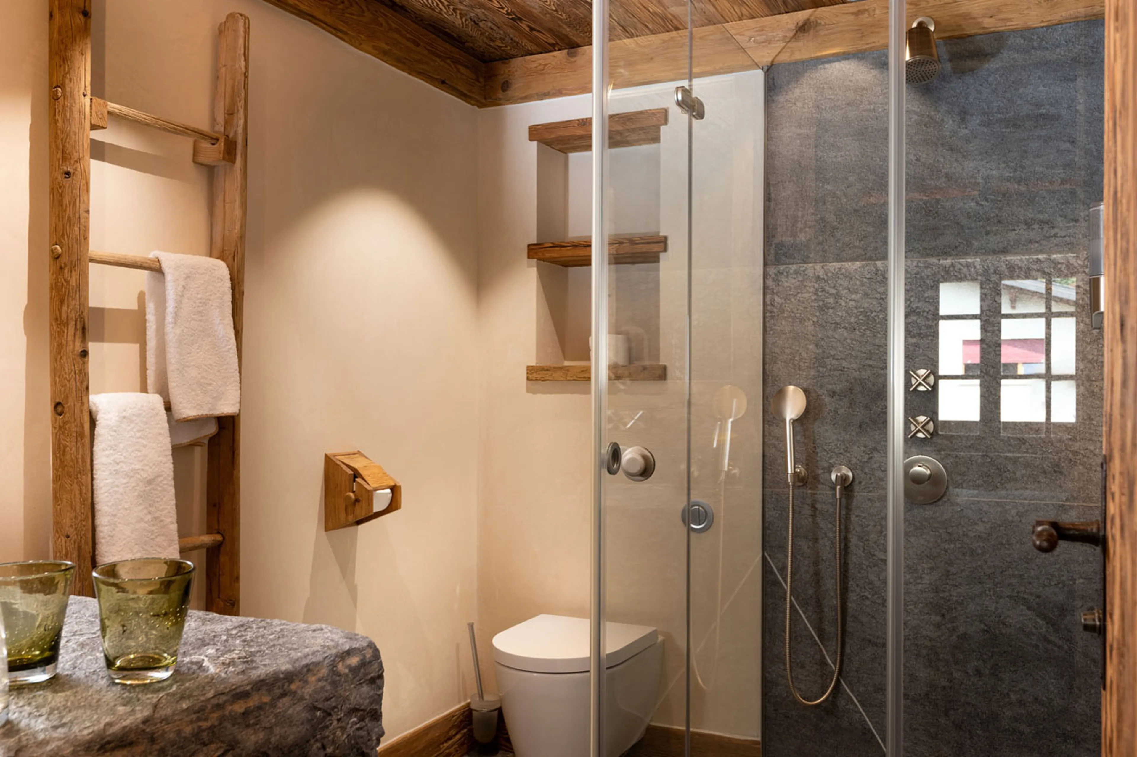 Shower room six at Alex Penthouse in Verbier