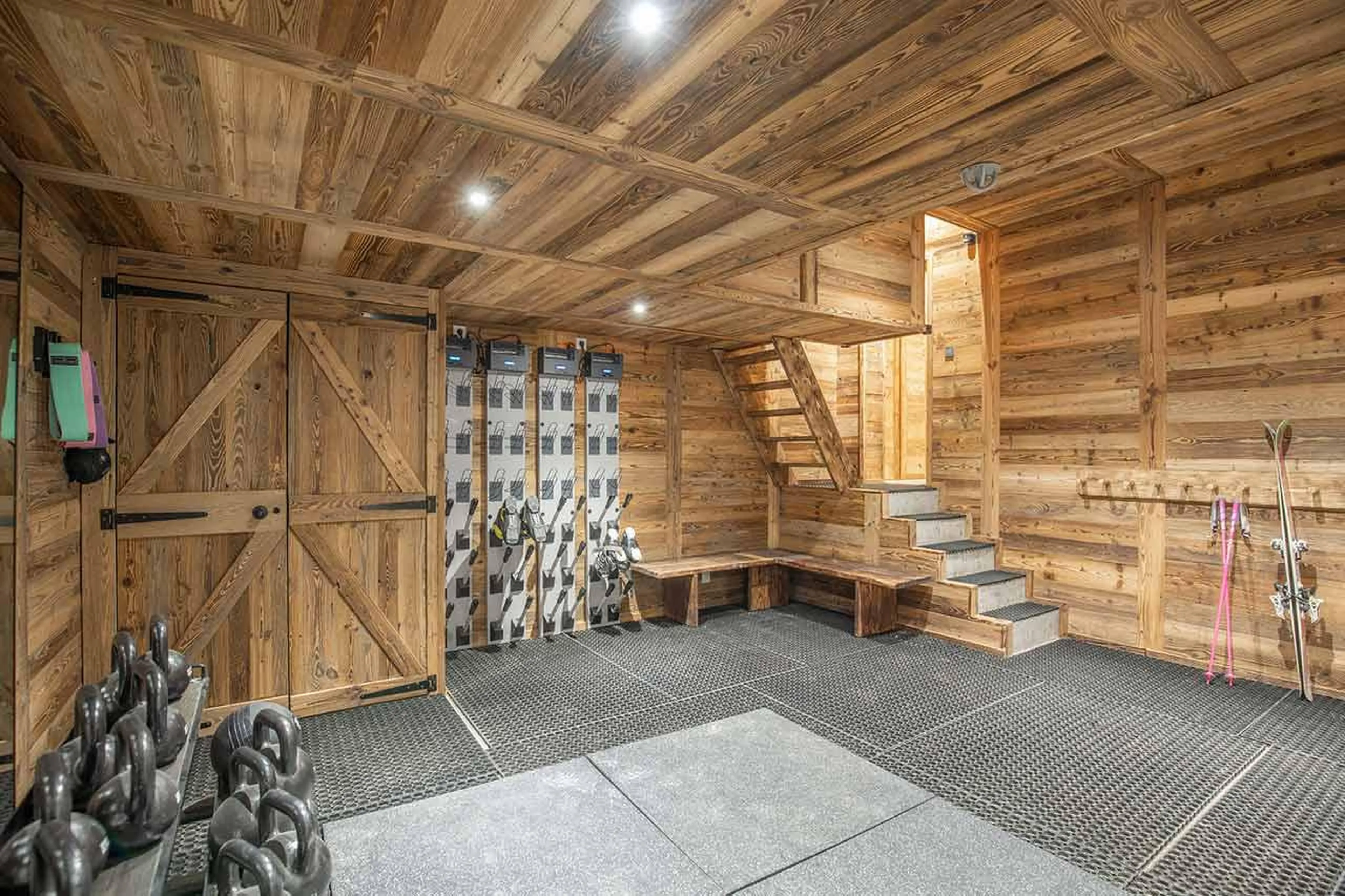 Ski room at Alpine Retreat in Morzine