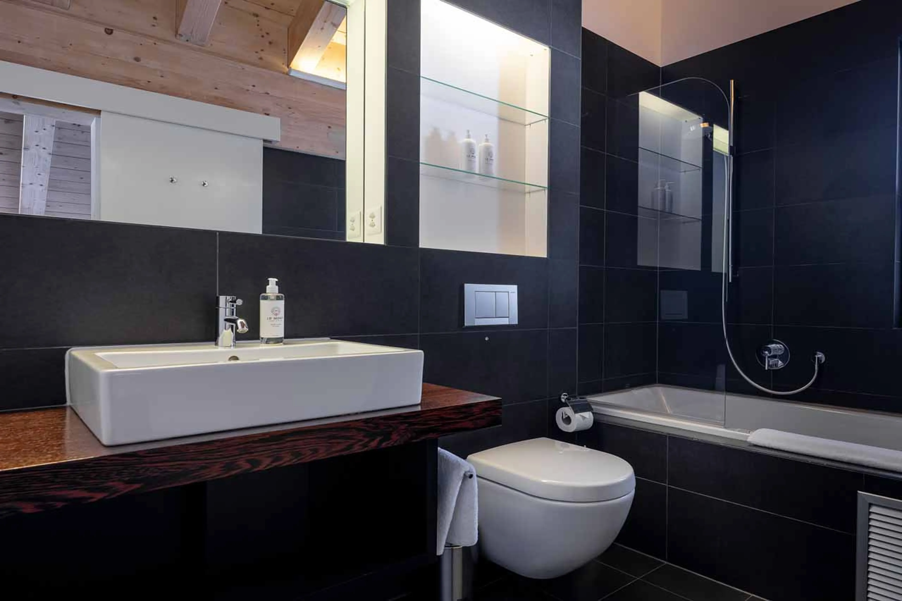 Bathroom one at Penthouse Altesse in Zermatt