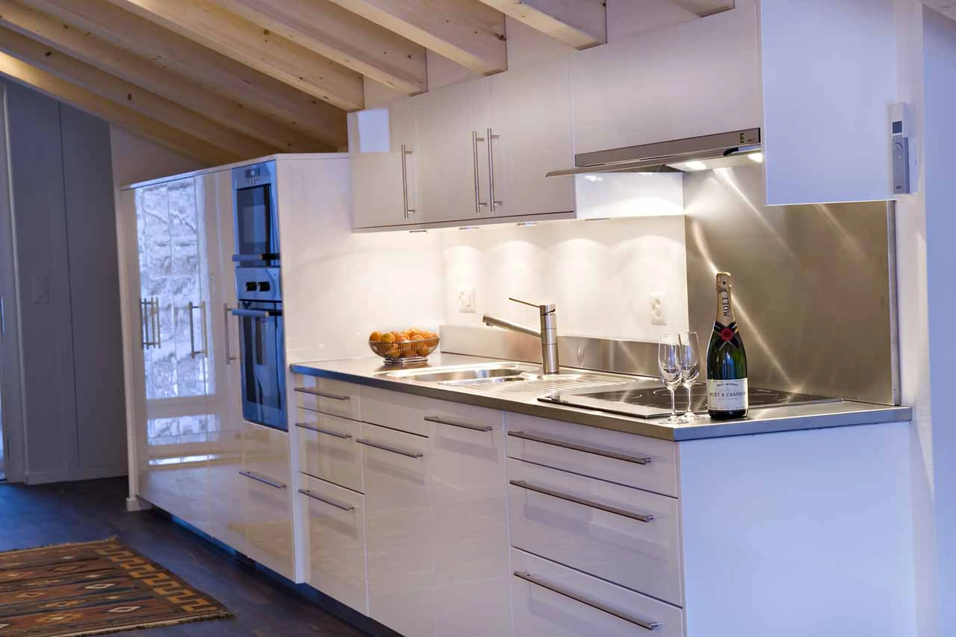Kitchen at Penthouse Altesse in Zermatt
