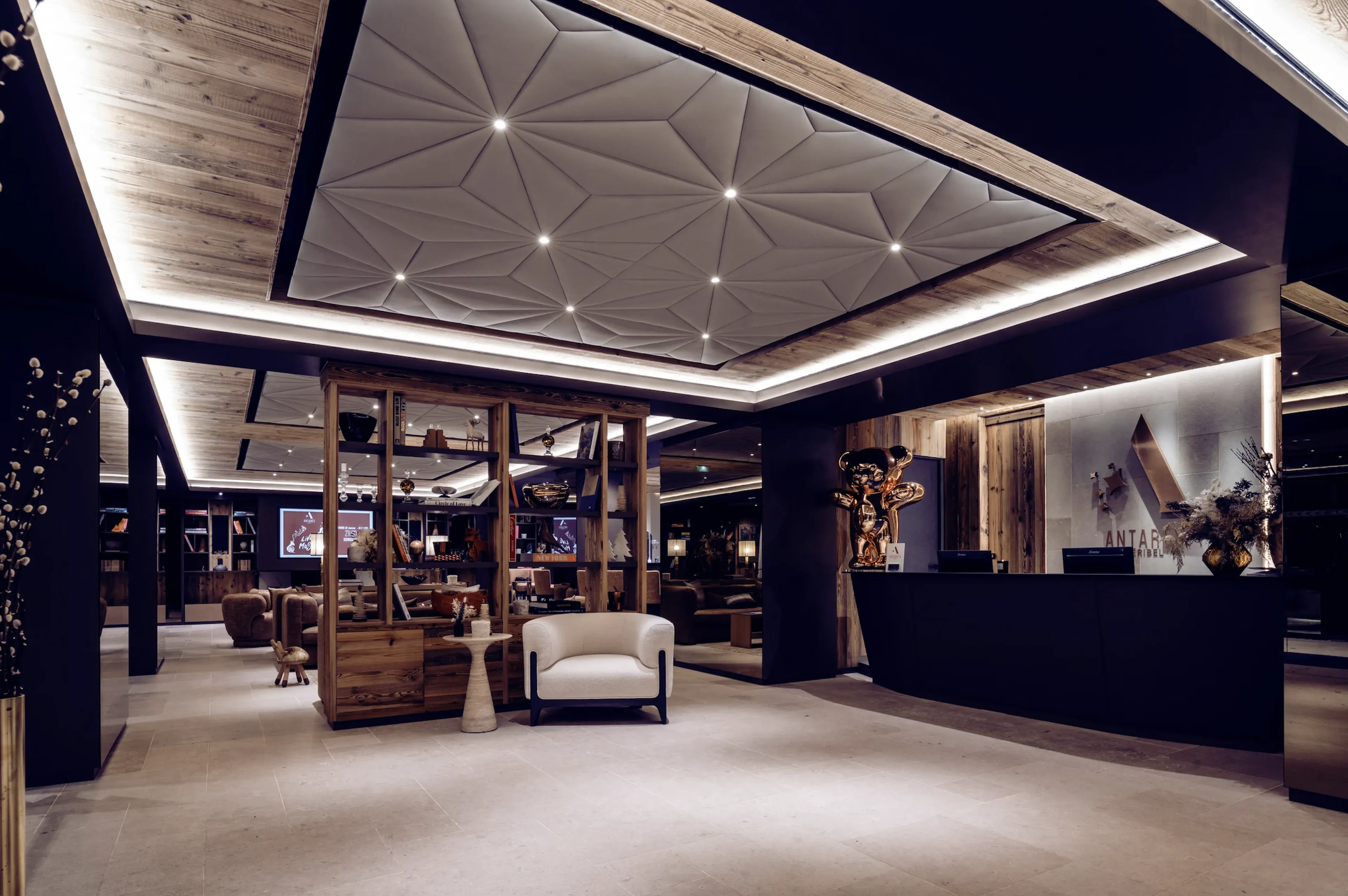 Lobby at Antares in Meribel