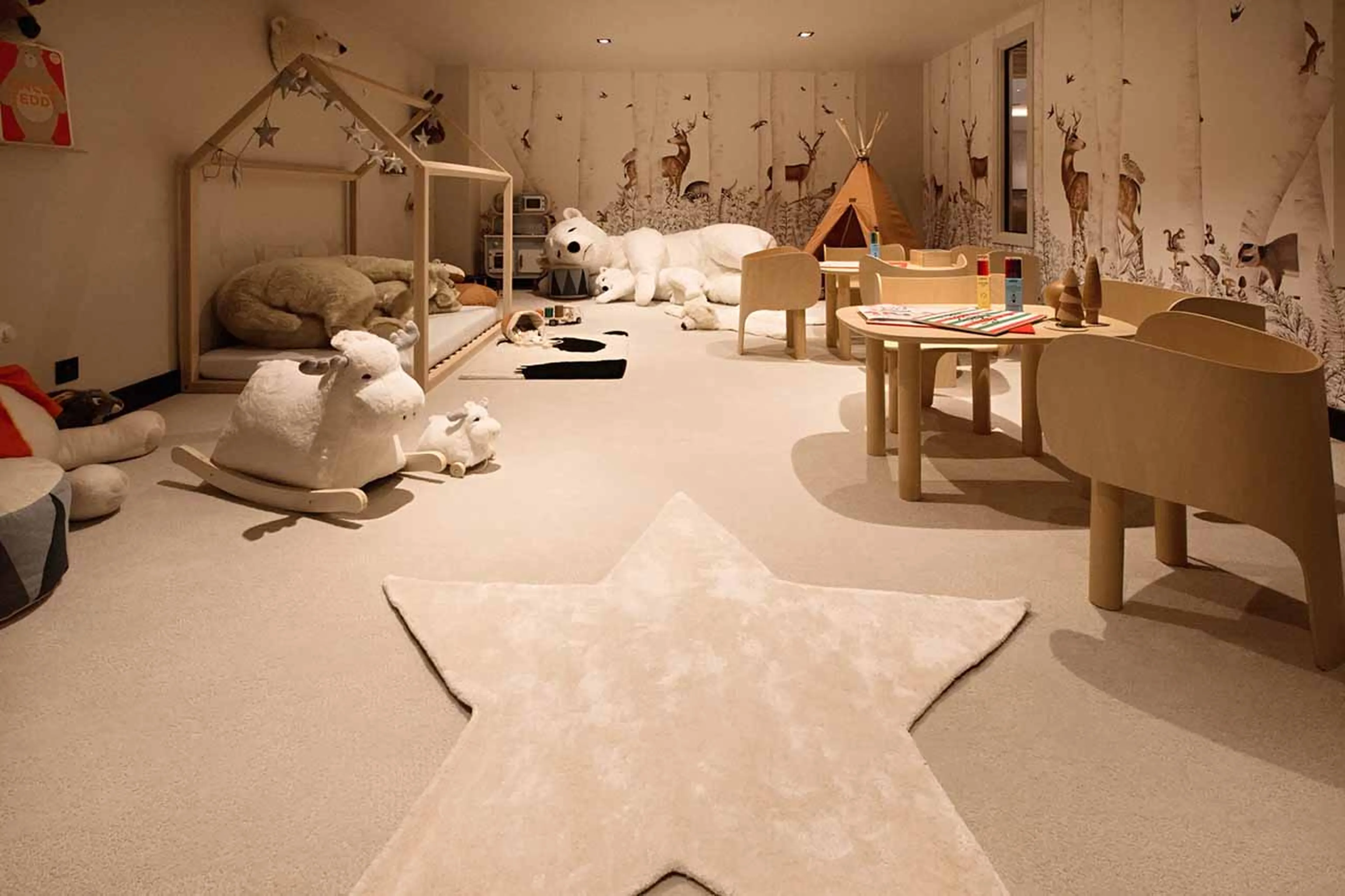 Children's playroom at Antares in Meribel