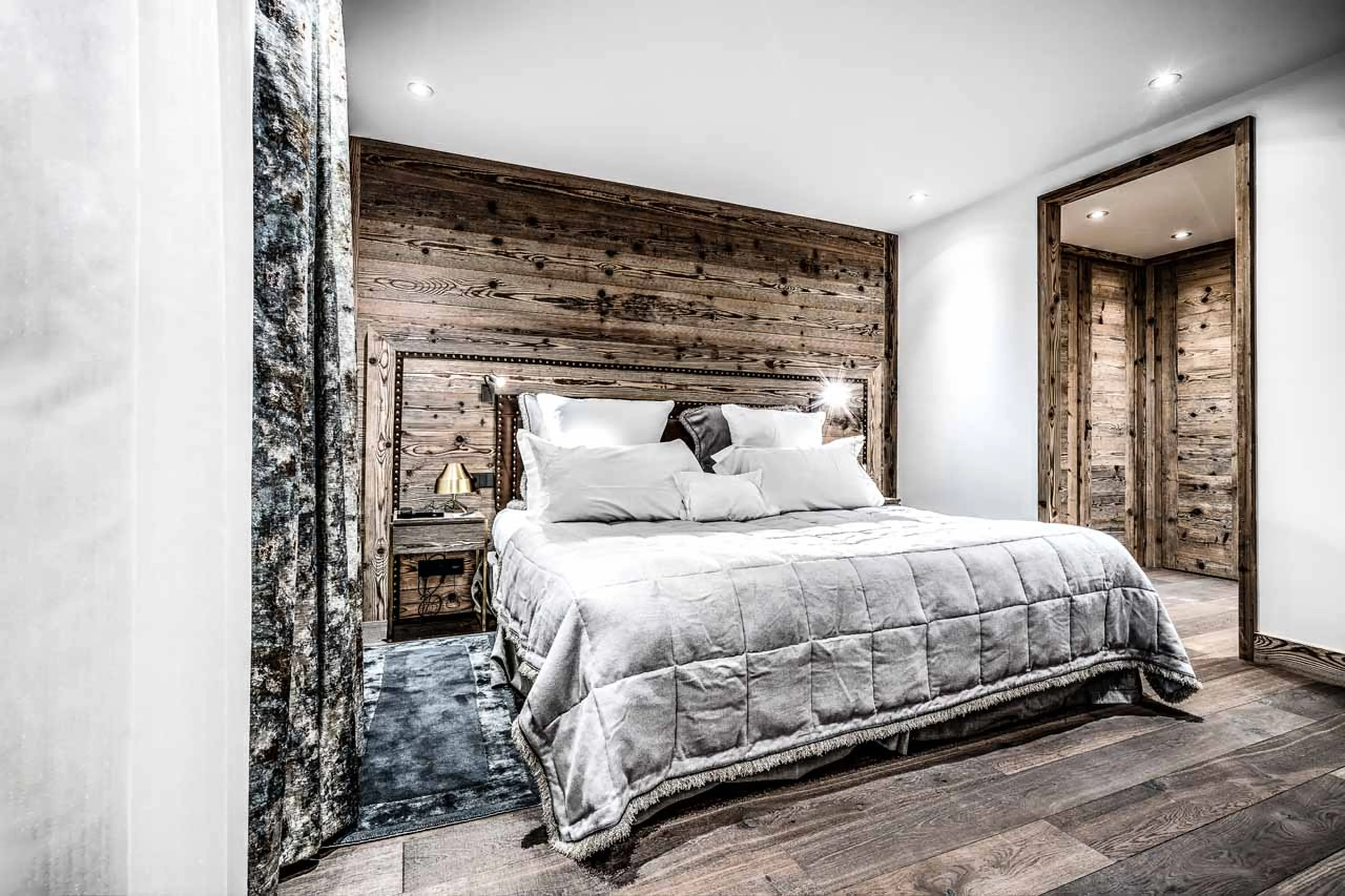 Bedroom one at Apartment No. 209 in Courchevel 1850