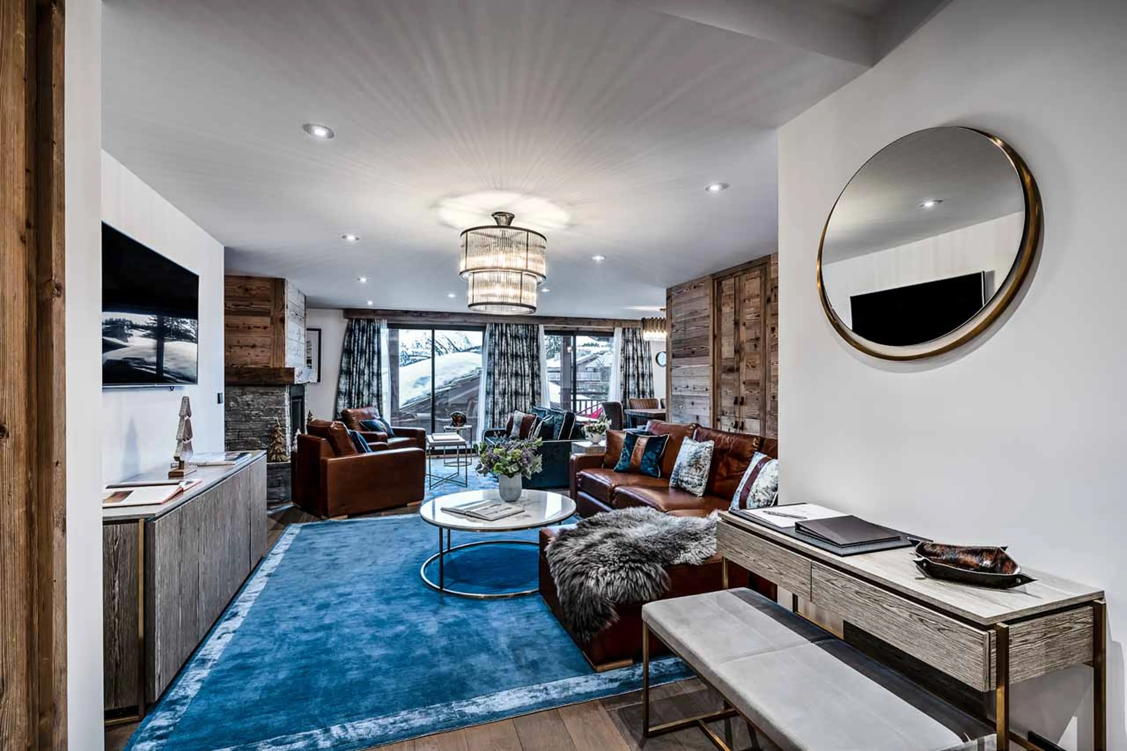 Living area at Apartment No. 209 in Courchevel 1850