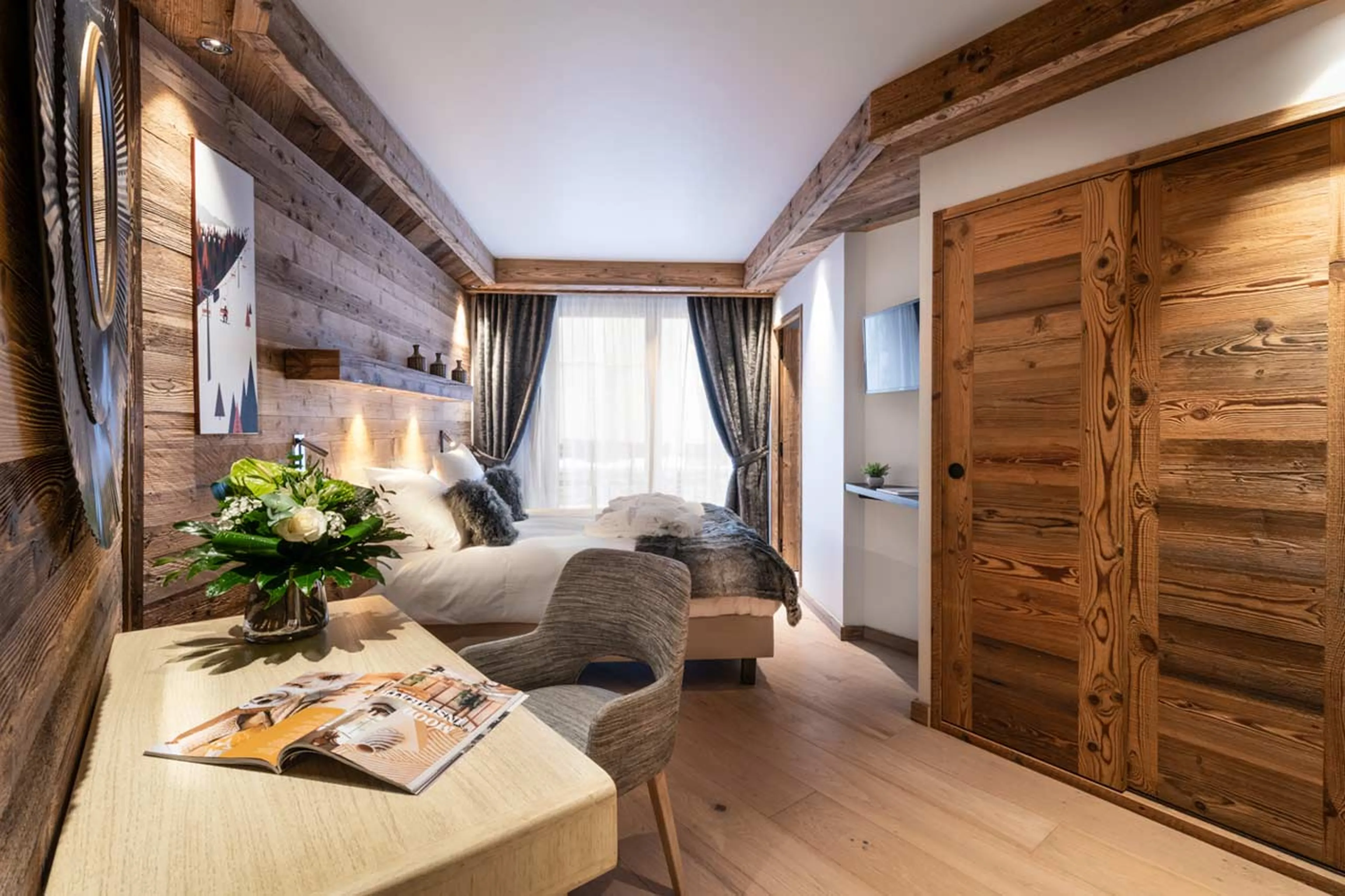Bedroom two at Alaska Lodge 2 in Val d'Isere